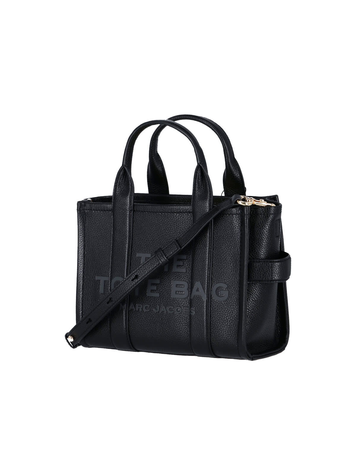Marc Jacobs Small The Tote Bag Grain-leather In Black