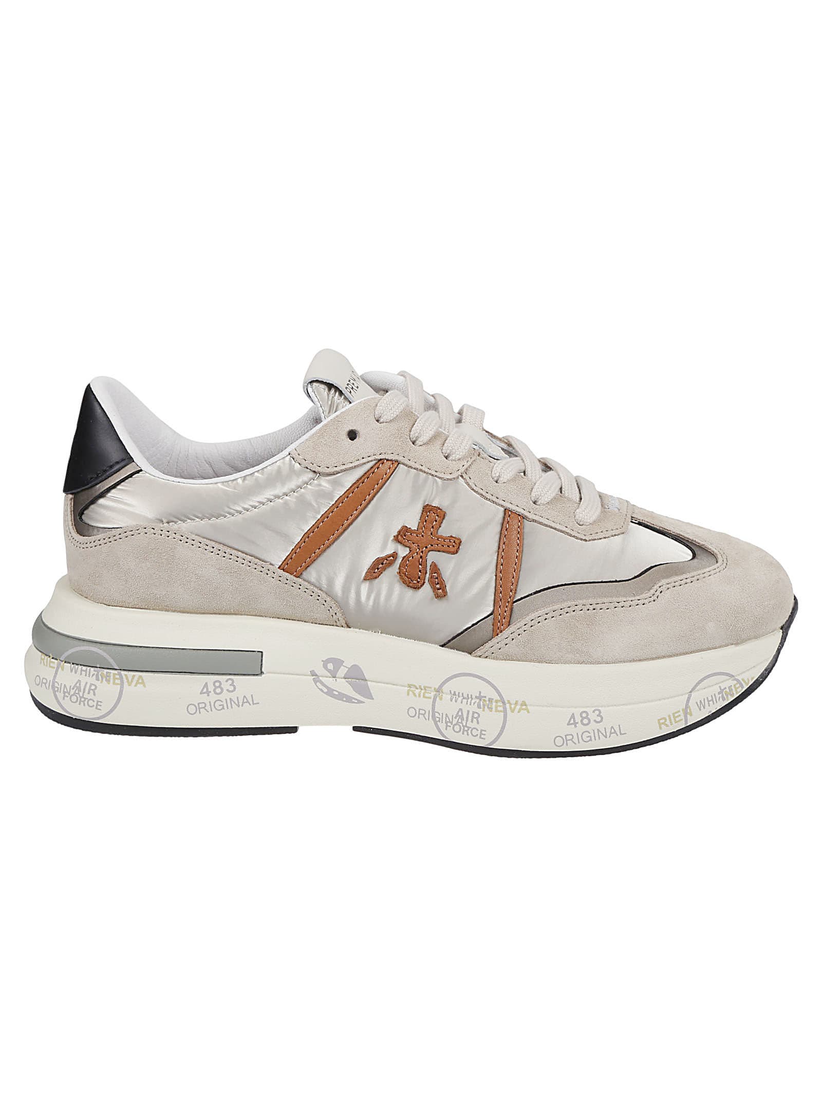 Shop Premiata Cassie Sneakers In Taupe