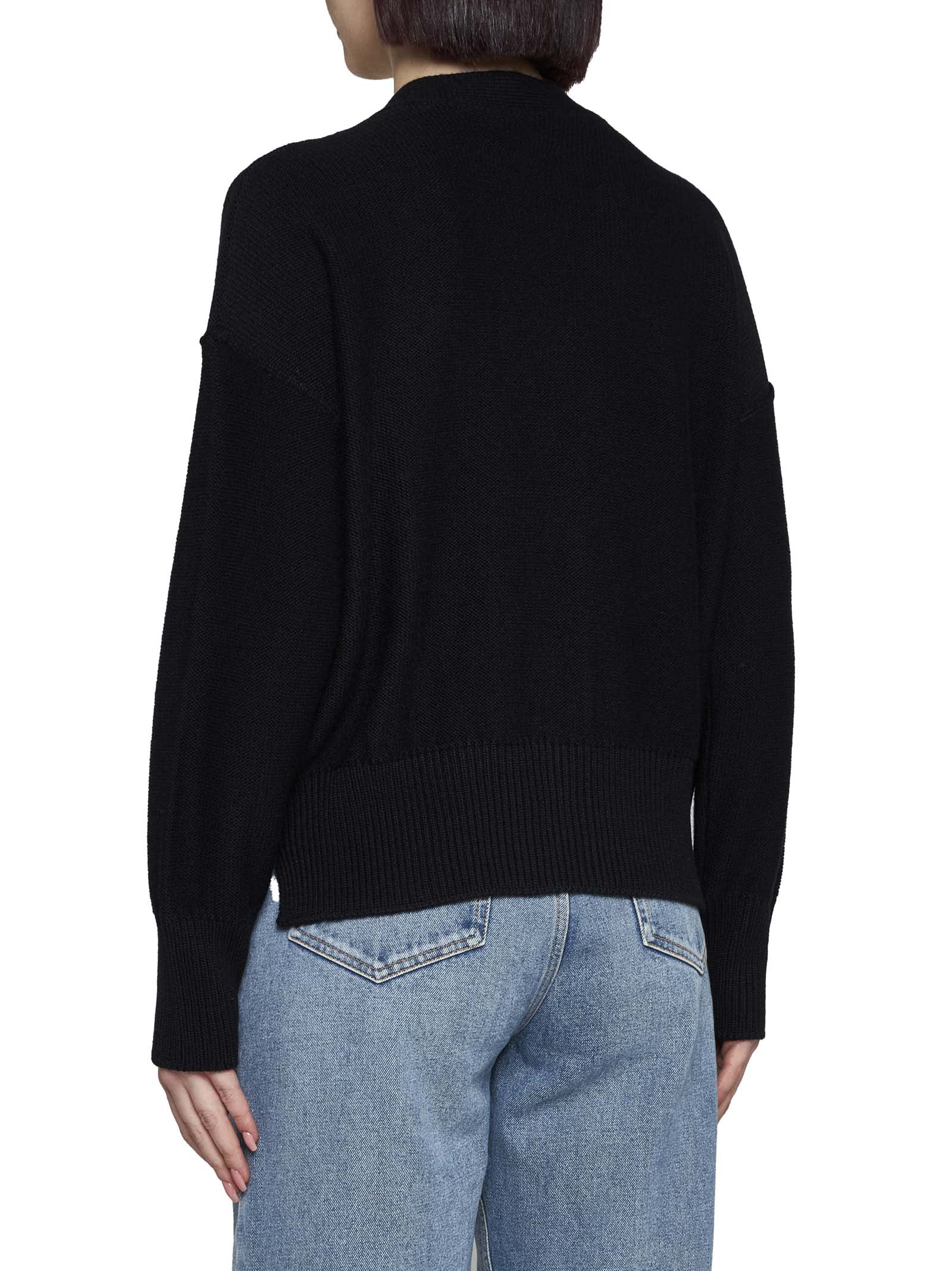 Shop Mm6 Maison Margiela Cardigan In Black