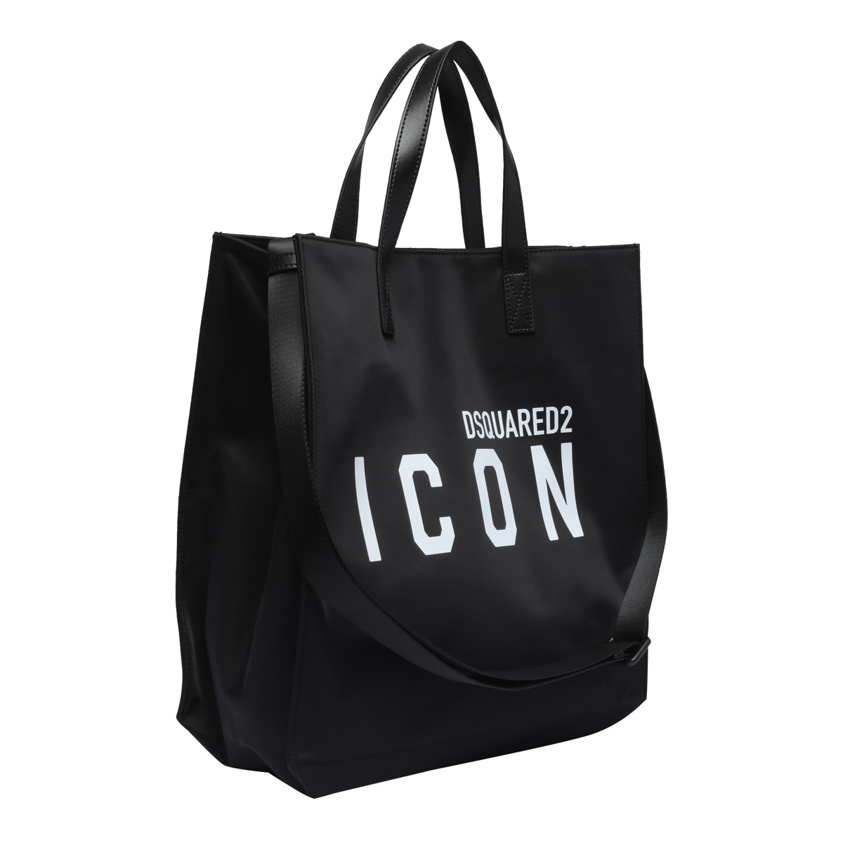 Dsquared2 Icon Logo Shopping Bag In Black | ModeSens