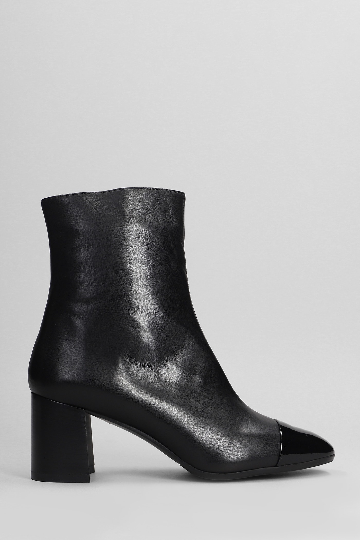 Shop Carel Esprit High Heels Ankle Boots In Black Leather