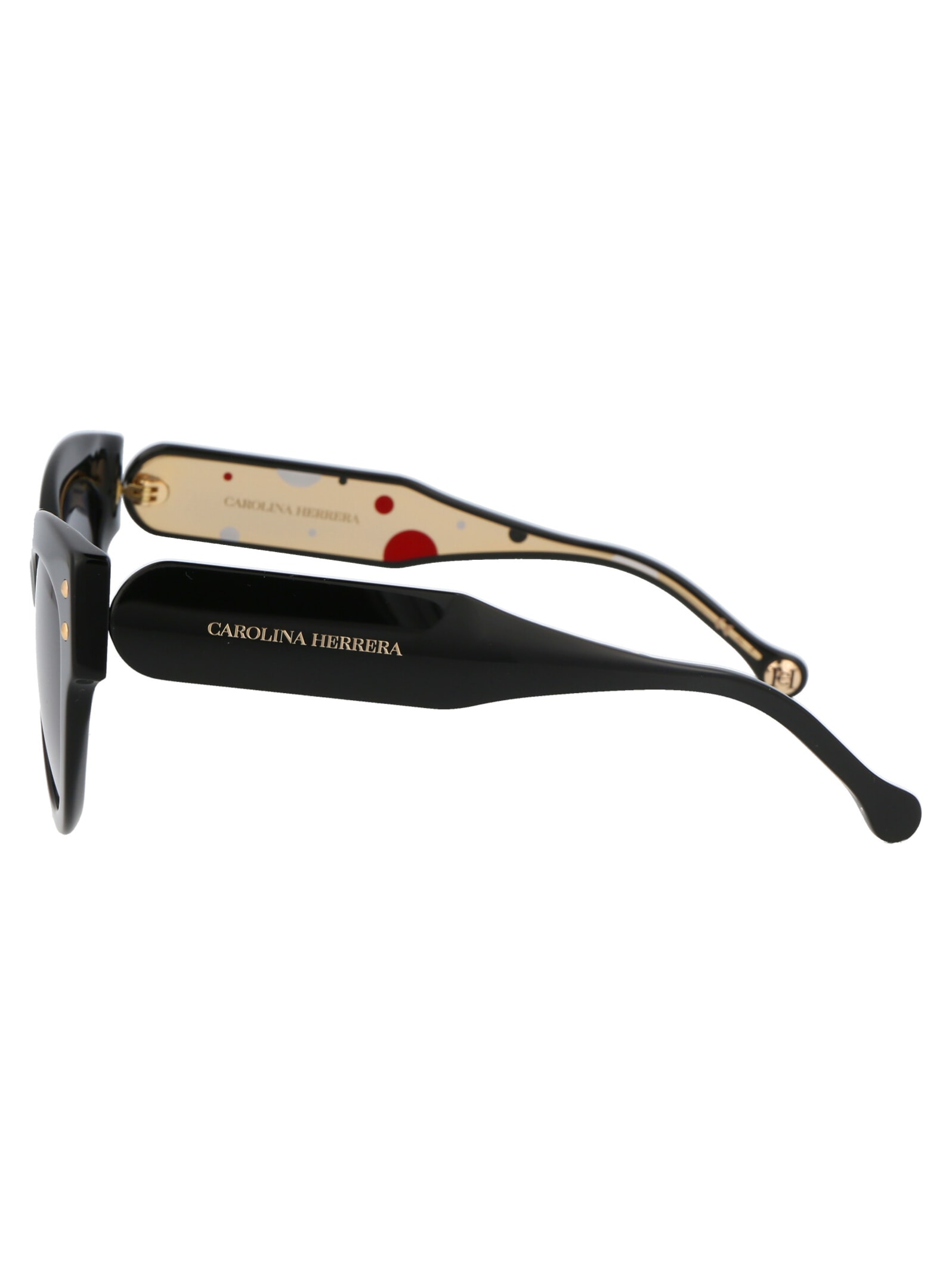 Carolina Herrera Wayfarer-frame Sunglasses In Black