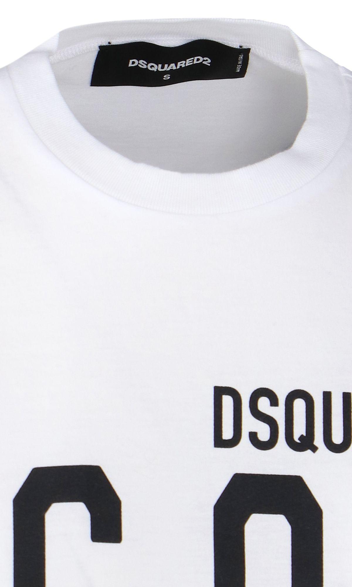 Shop Dsquared2 Icon Renny T-shirt In Bianco