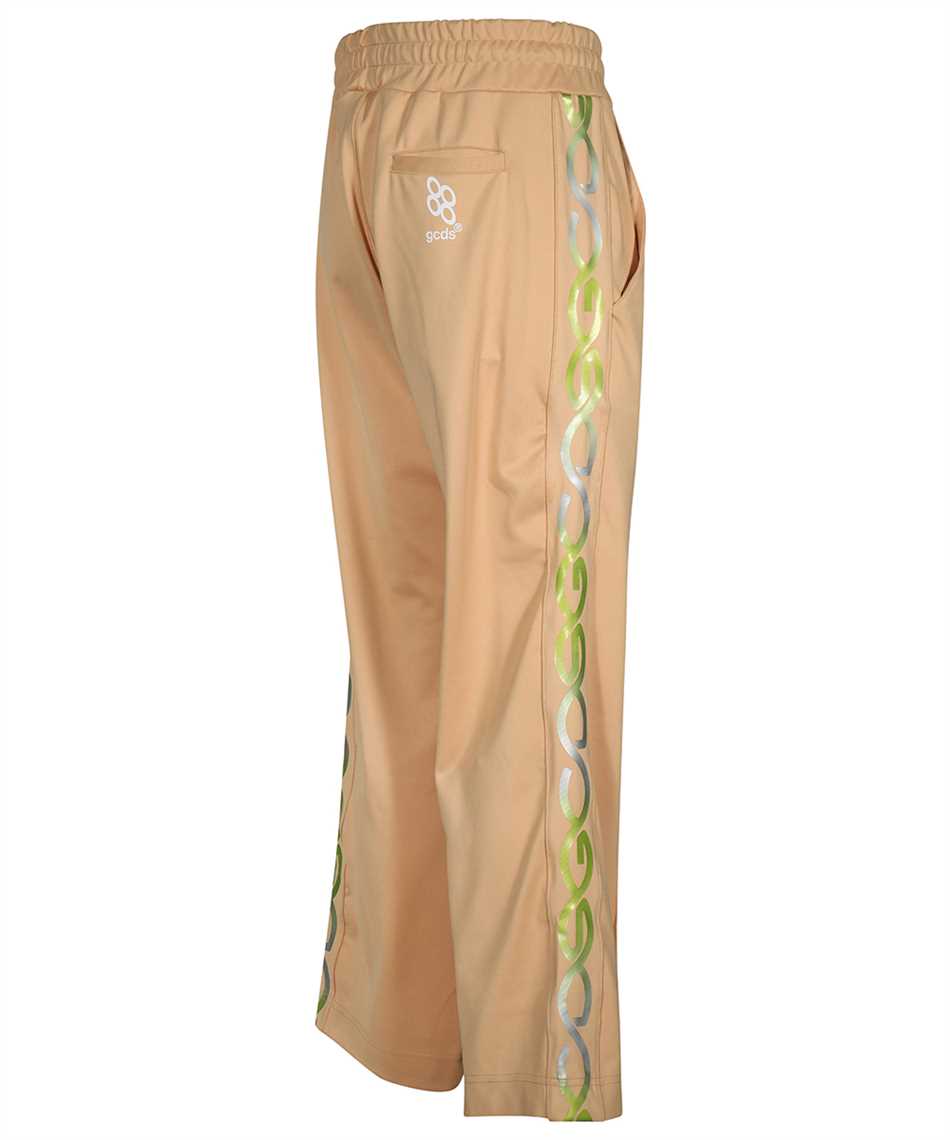 Gcds Techno Fabric Track Pants In Brown