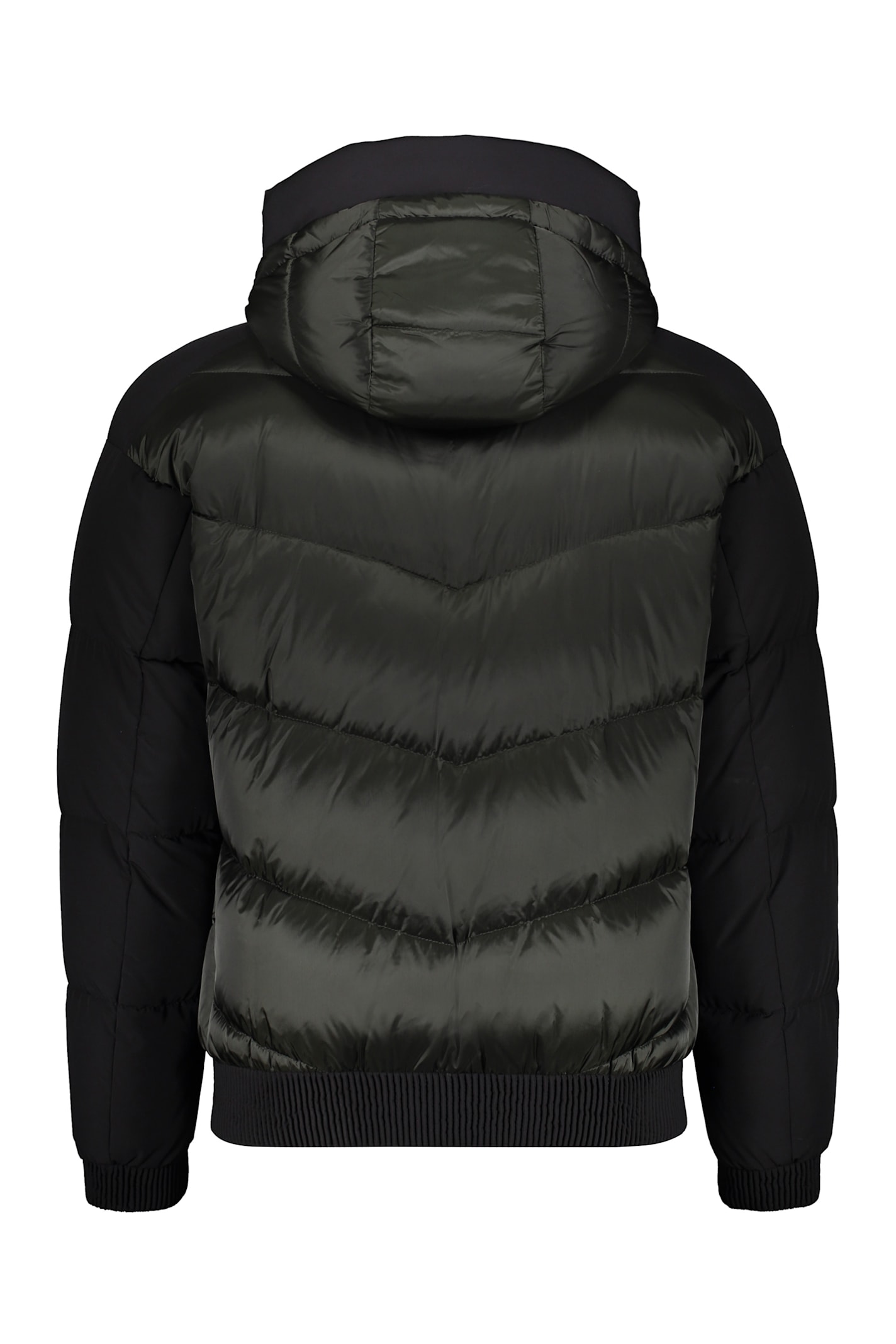 Shop Moorer Roberto-shk Techno Fabric Down Jacket In Green