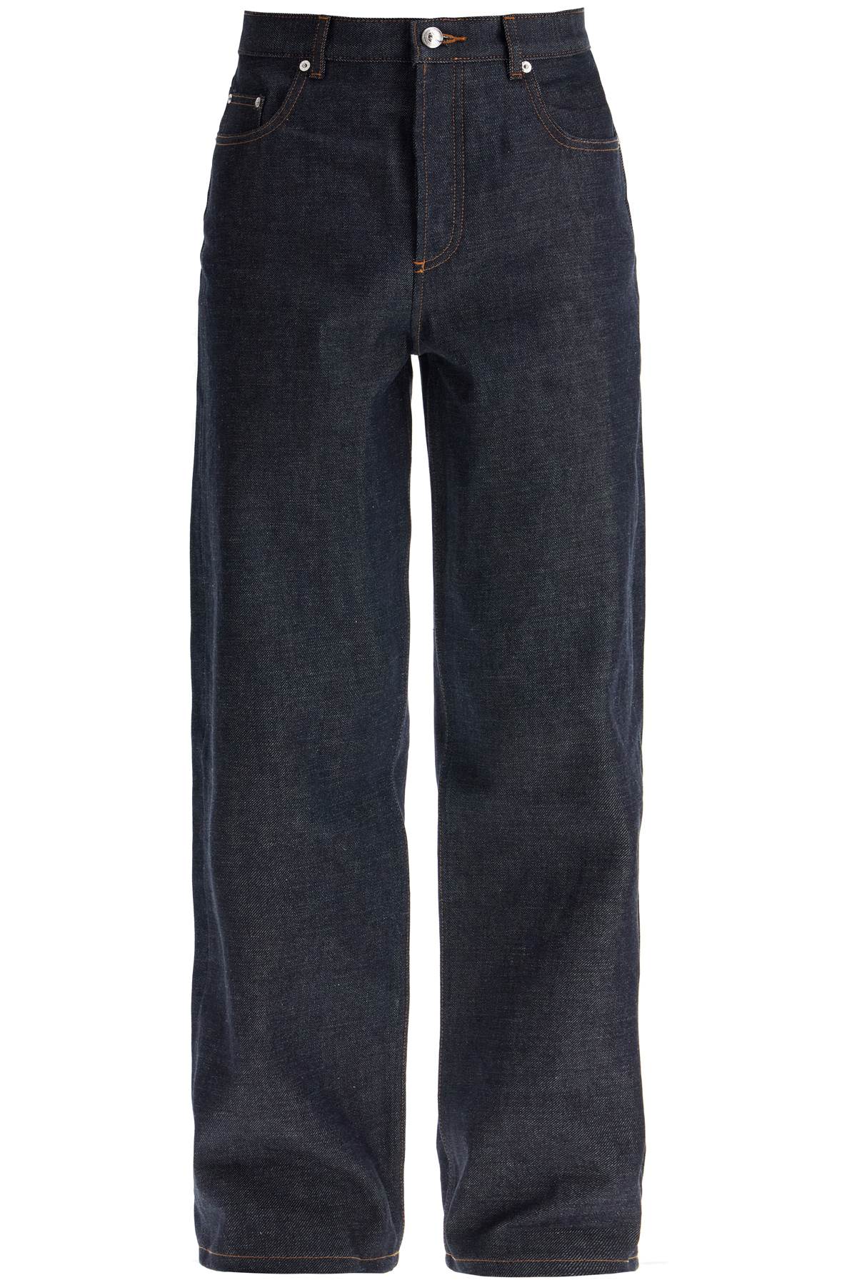 Apc A.p.c. Mens Martin Stonewashed Black Denim Jeans In Blue
