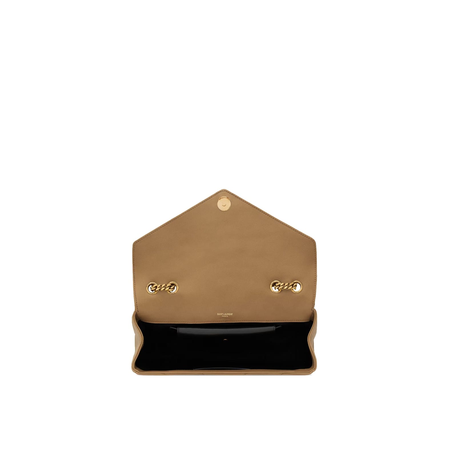 Saint Laurent Lou Lou Medium Shoulder Bag In Sand