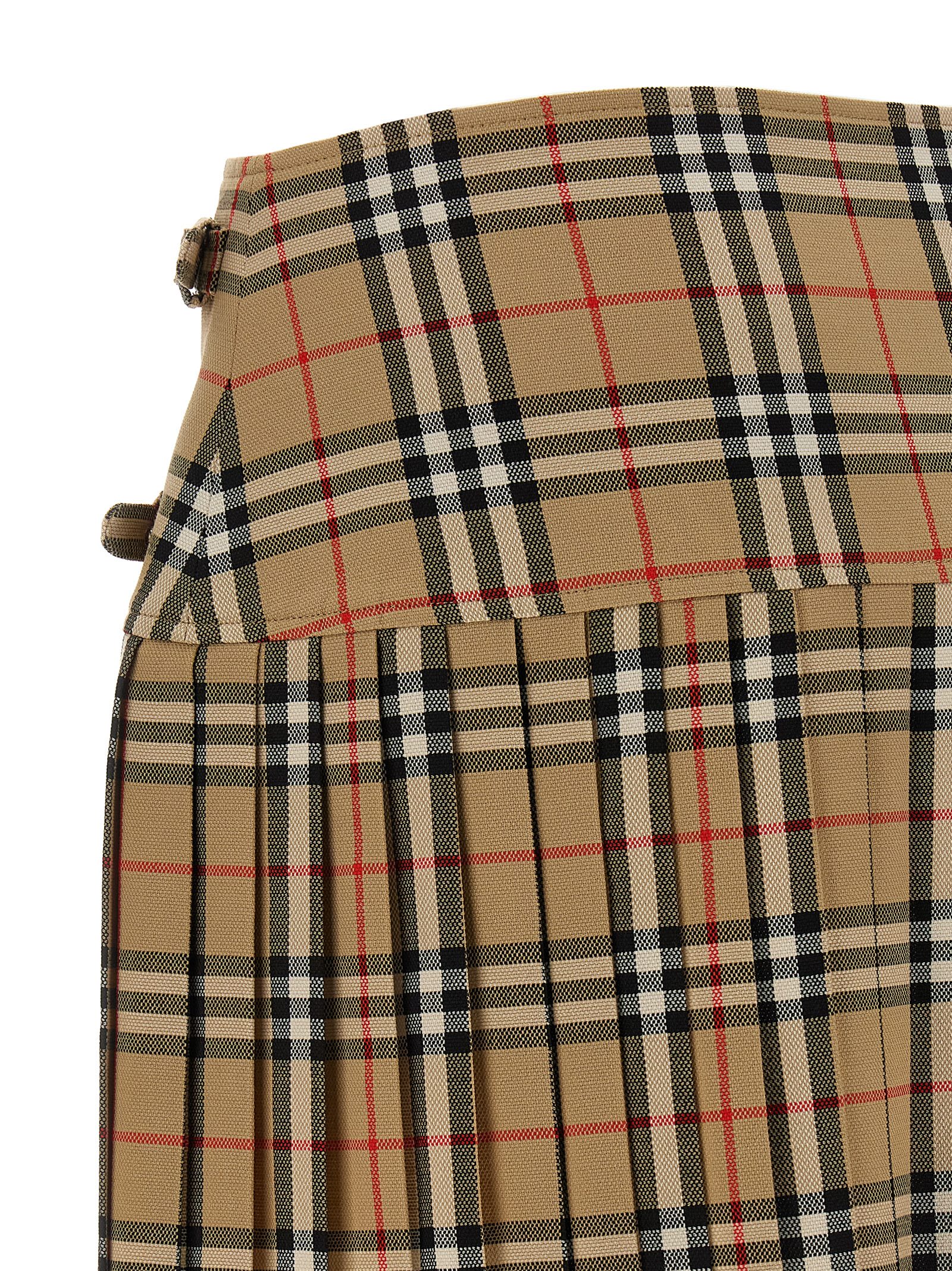 Shop Burberry Kilt Skirt