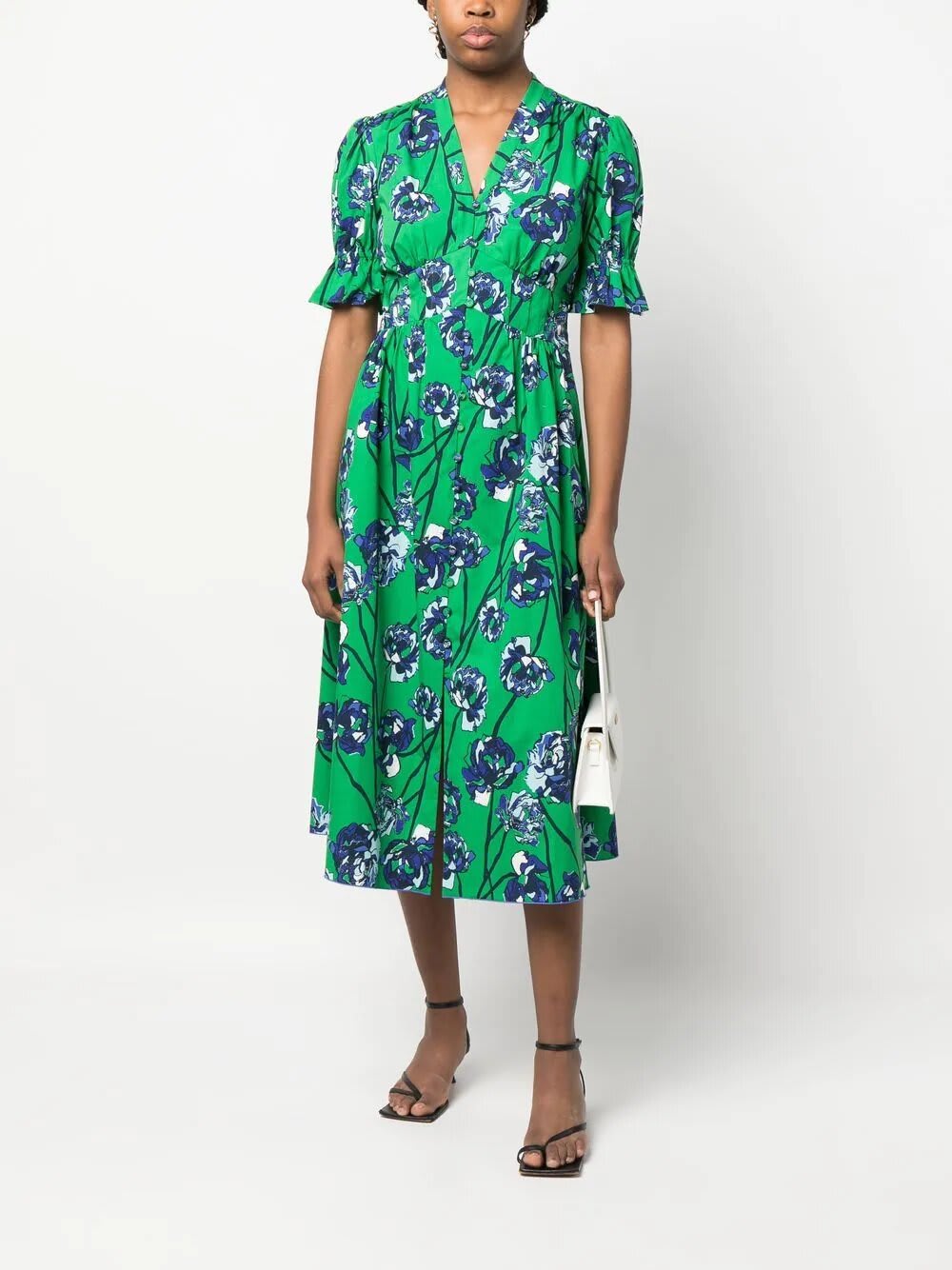 Diane Von Furstenberg Erica Floral-print Poplin Midi Dress In Wflig ...