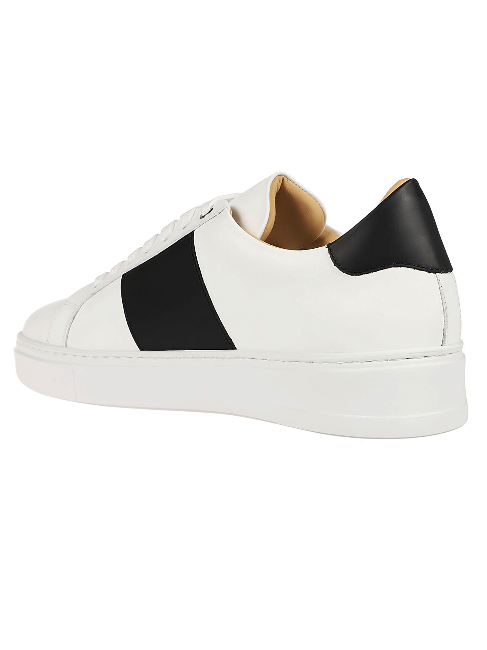 Shop Philipp Plein Low Top Sneakers In White/black