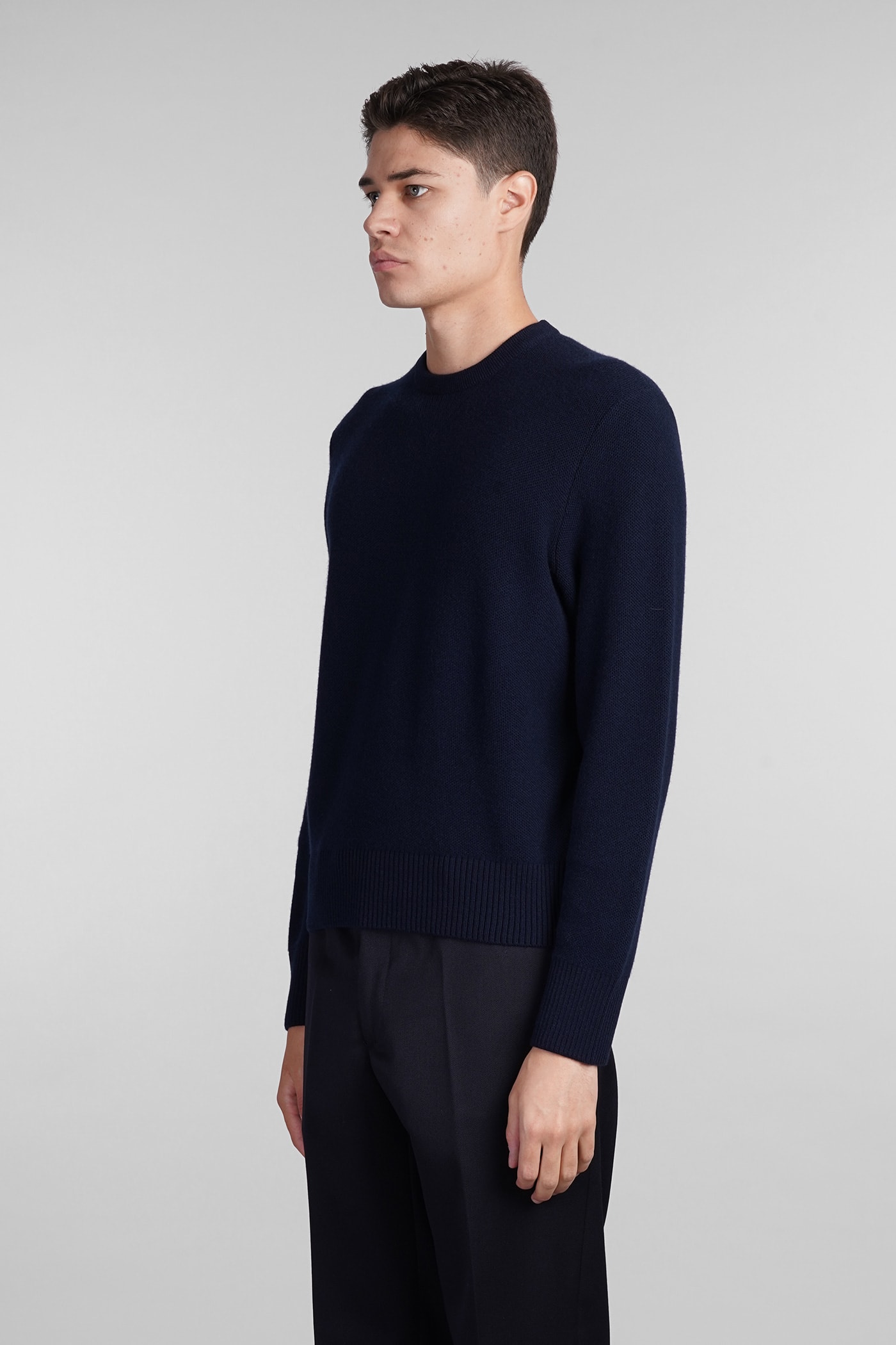 Shop Thom Browne Knitwear In Blue Wool