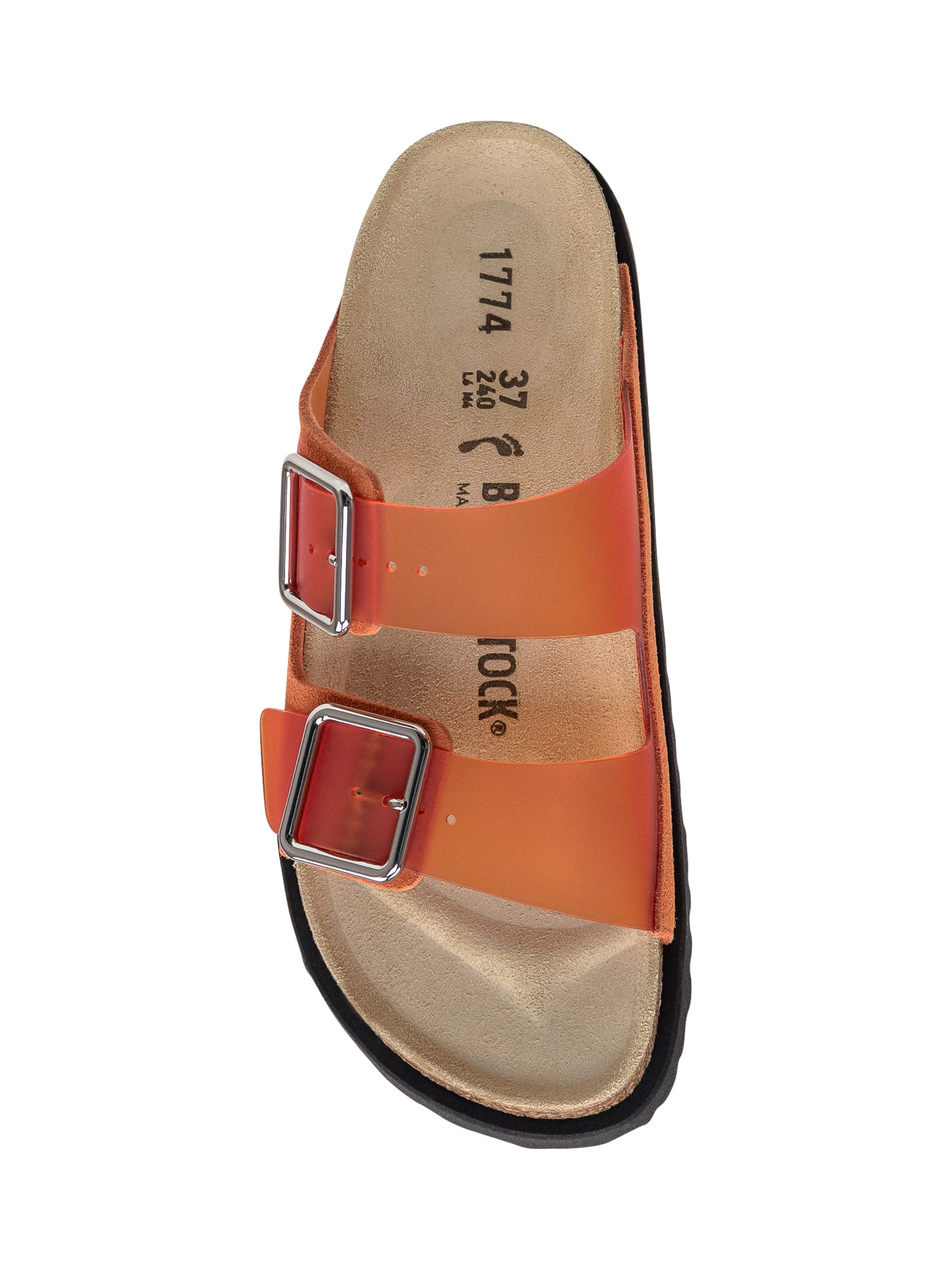 Shop Birkenstock 1774 Arizon Milky Sandal In Vibrant Orange