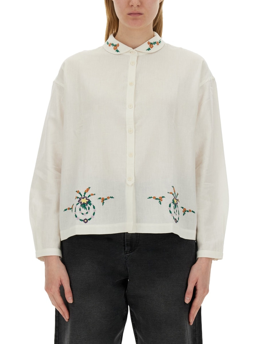 Shop Ymc You Must Create Shirt Marianne In White