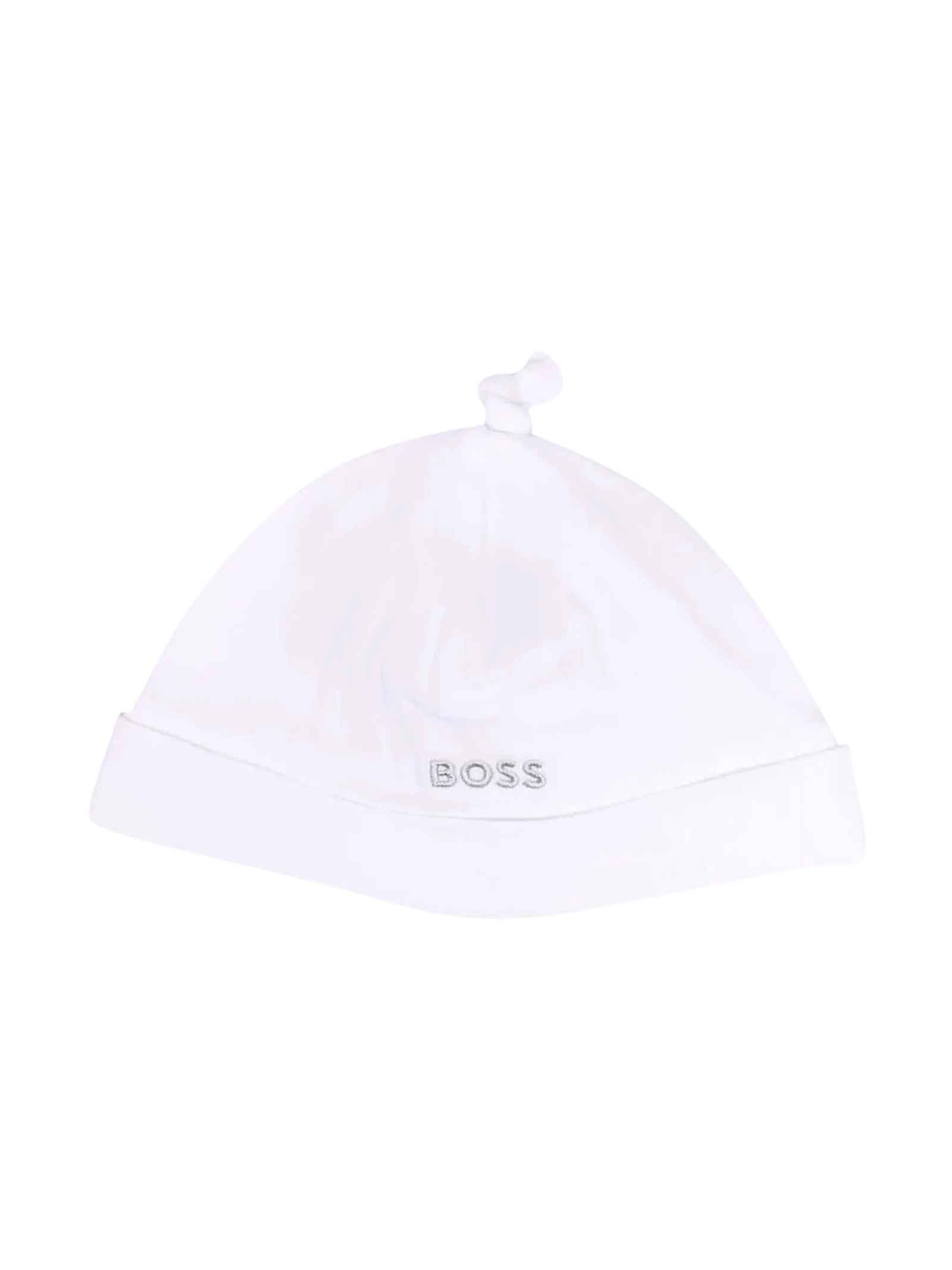 Hugo Boss White Baby Boy Hat