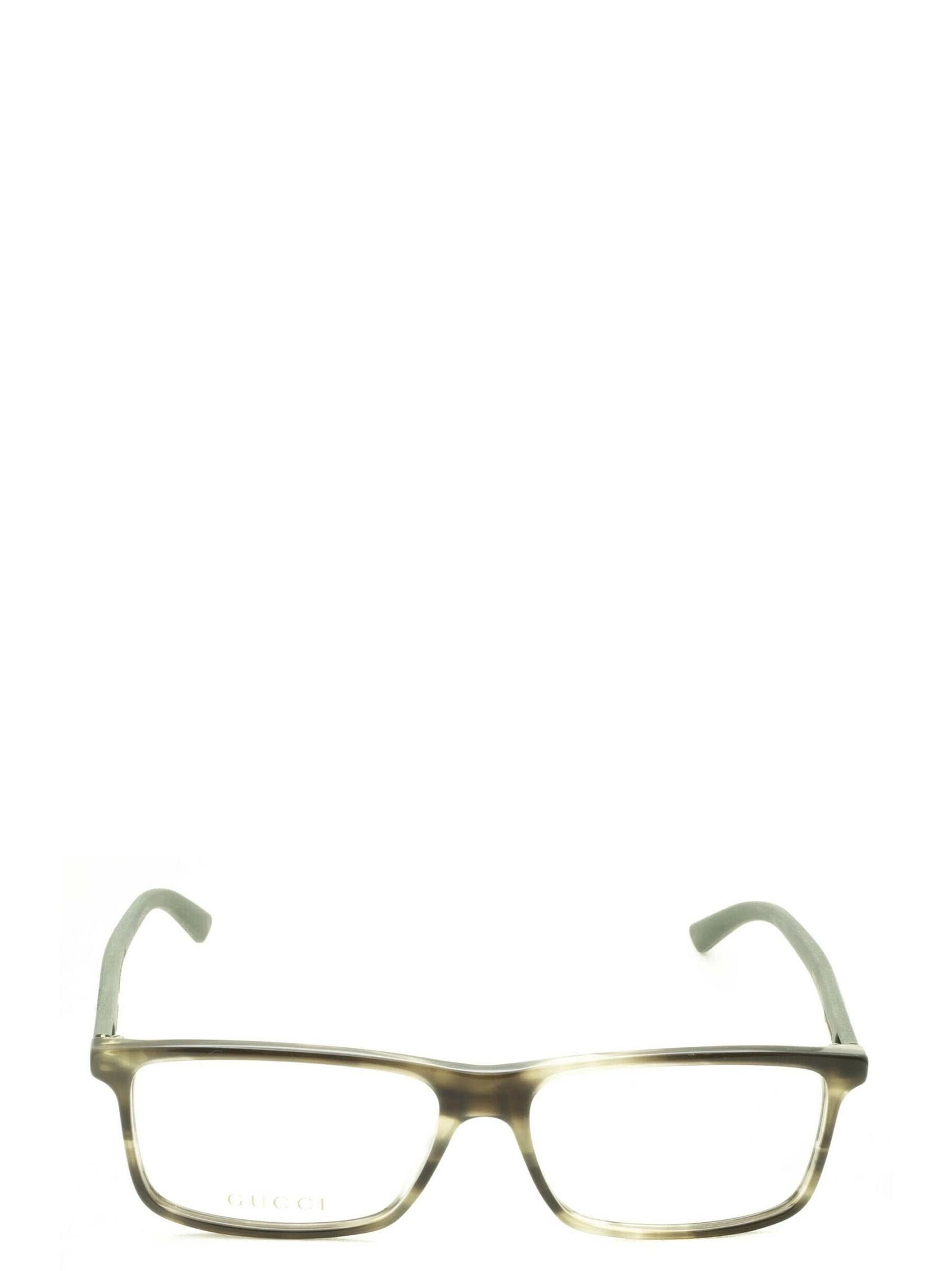 Click to view more detailed imagery on our partner's website Gucci Gg0424o Green Havana Glasses