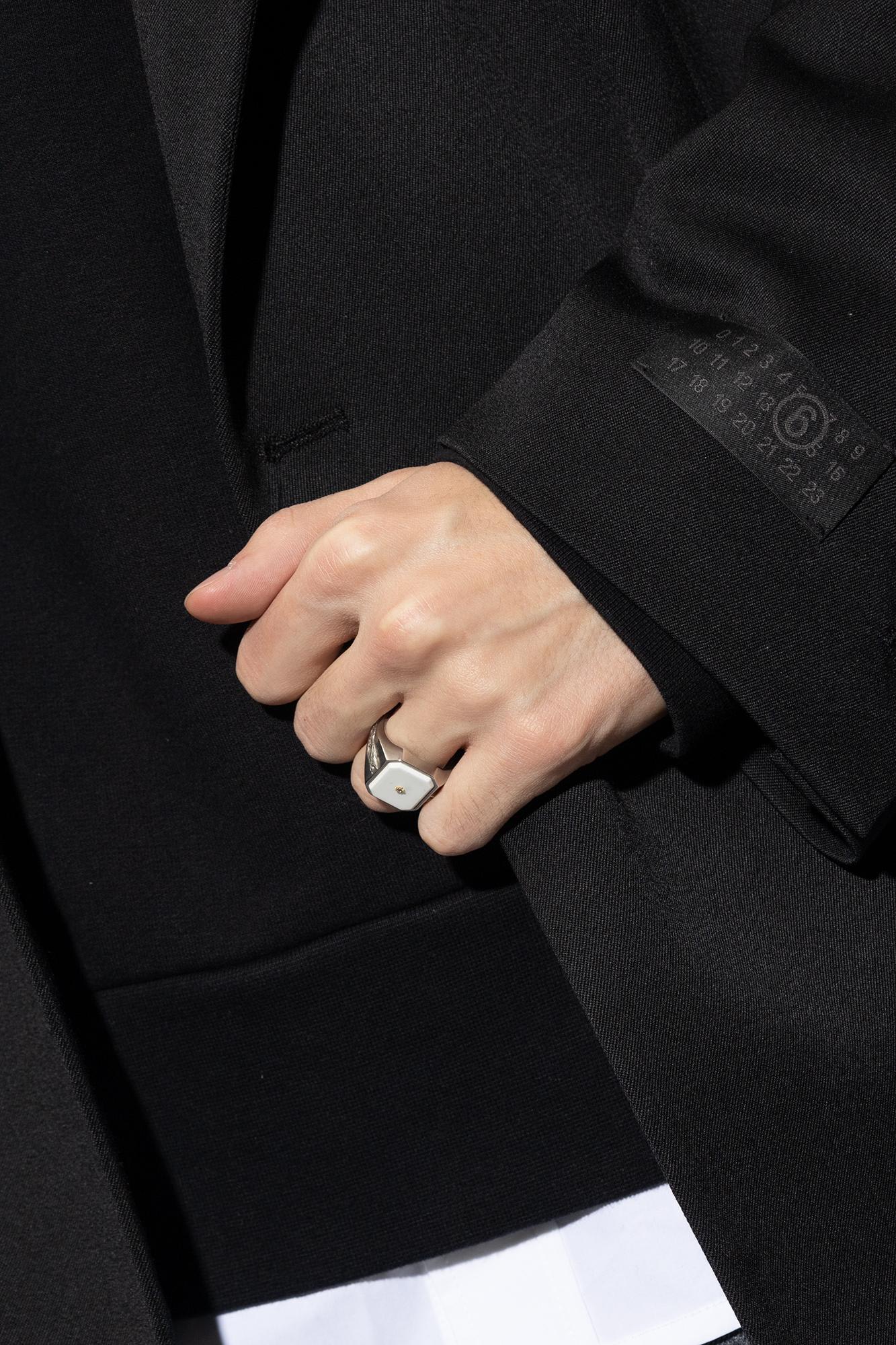 Shop Maison Margiela Brass Ring