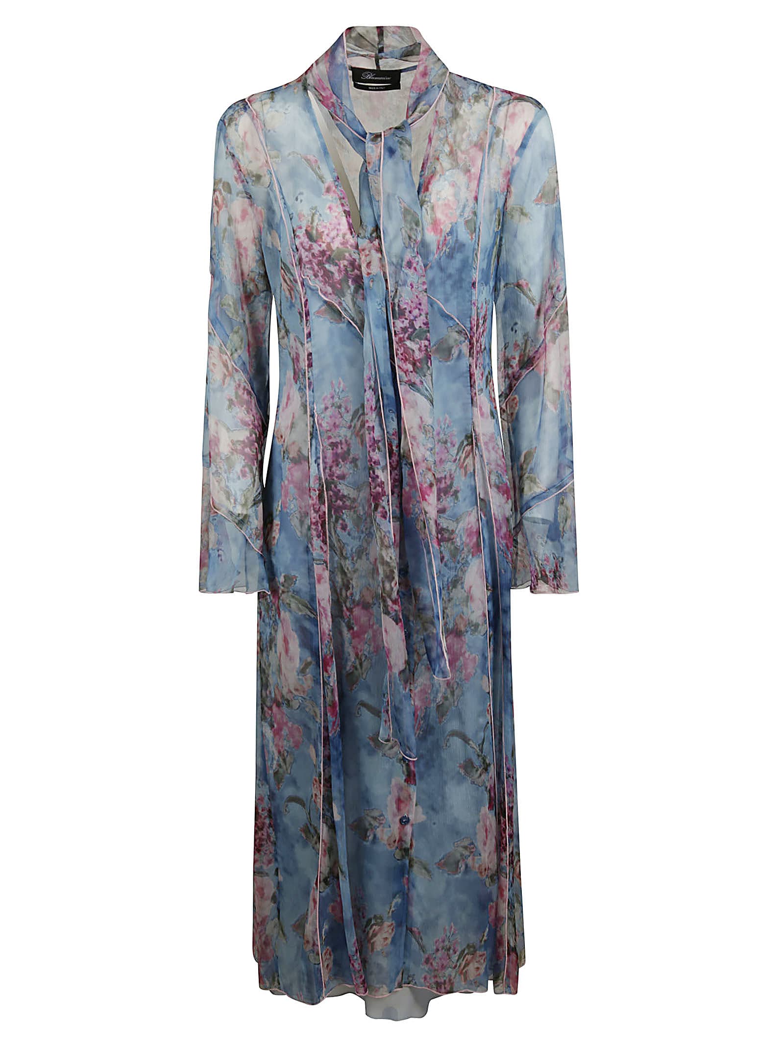 Blumarine Floral Print Long-length Dress