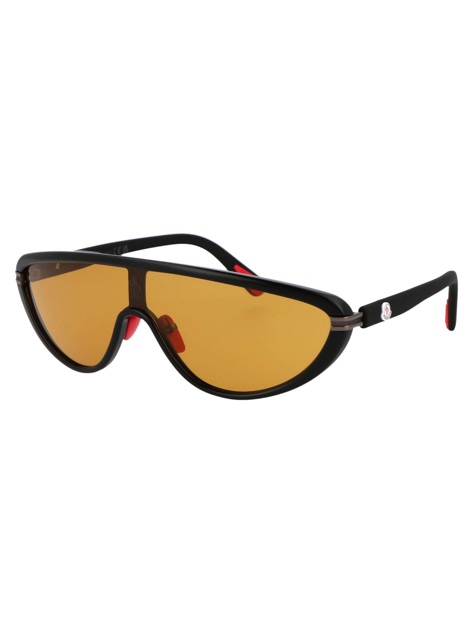 Shop Moncler Ml0239 Sunglasses In 01e Black