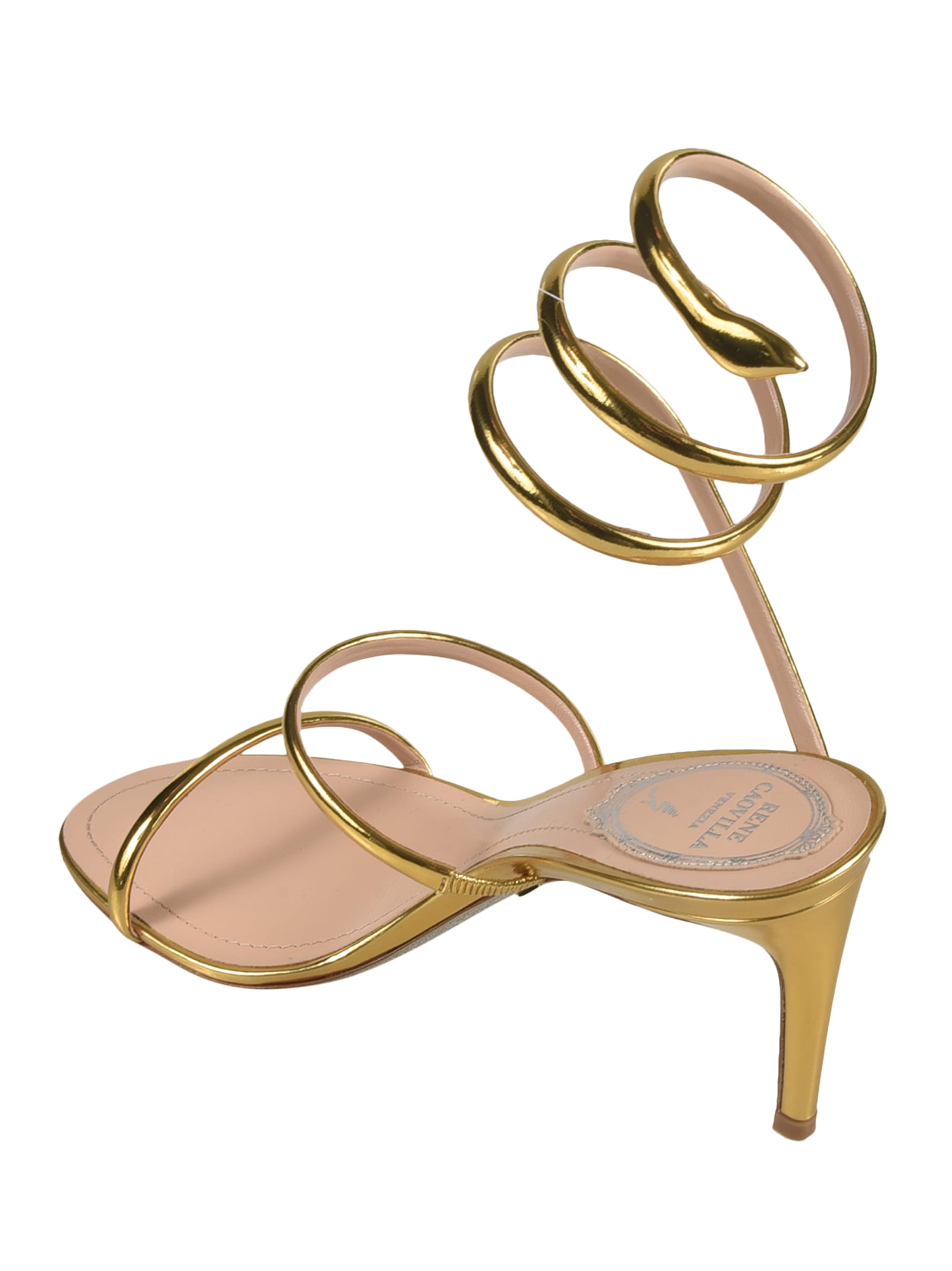 René Caovilla Ankle Wrap Sandals In L018