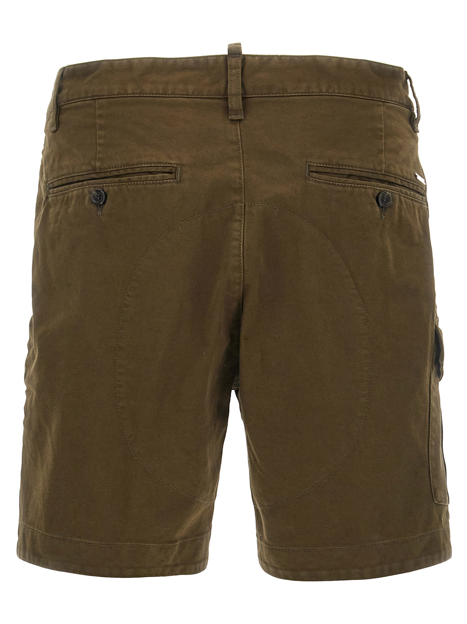 Dsquared2 Cargo Style Shorts Featuring Multiple Pockets In Green