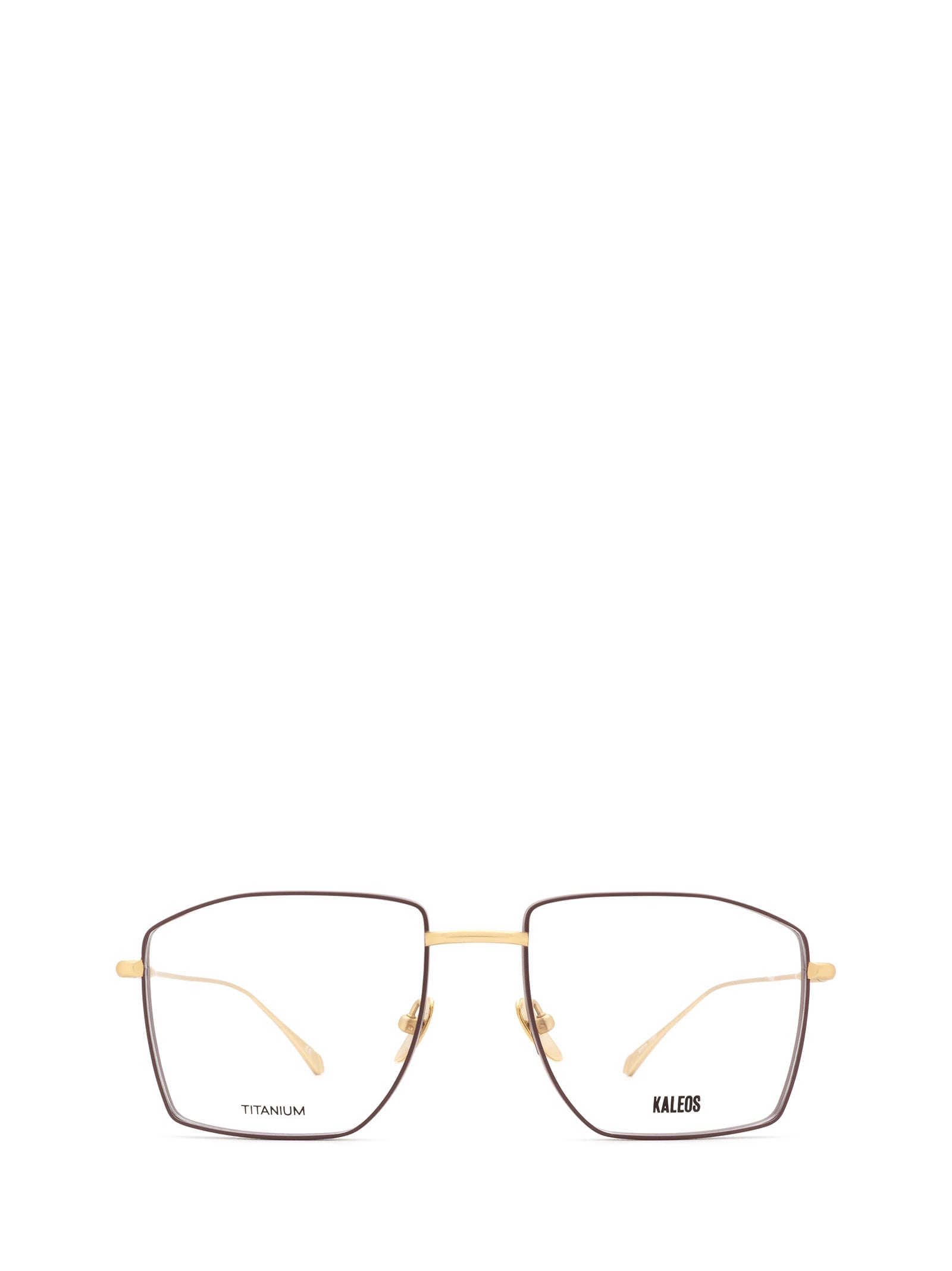 Kaleos Dunn Matte Brown & Gold Glasses