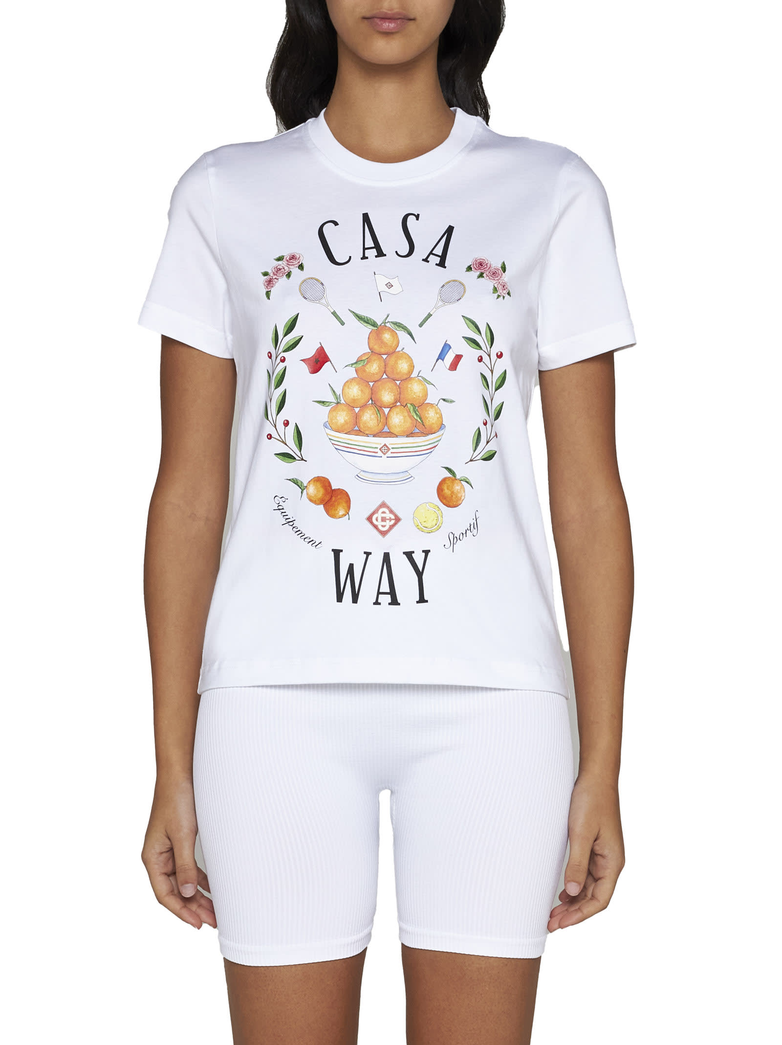 Shop Casablanca T-shirt In Casa Way