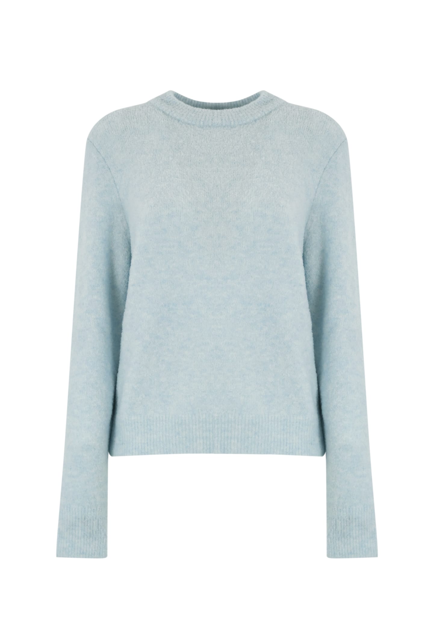 K-way Clarisse Sweater In Boucle Wool In Blue