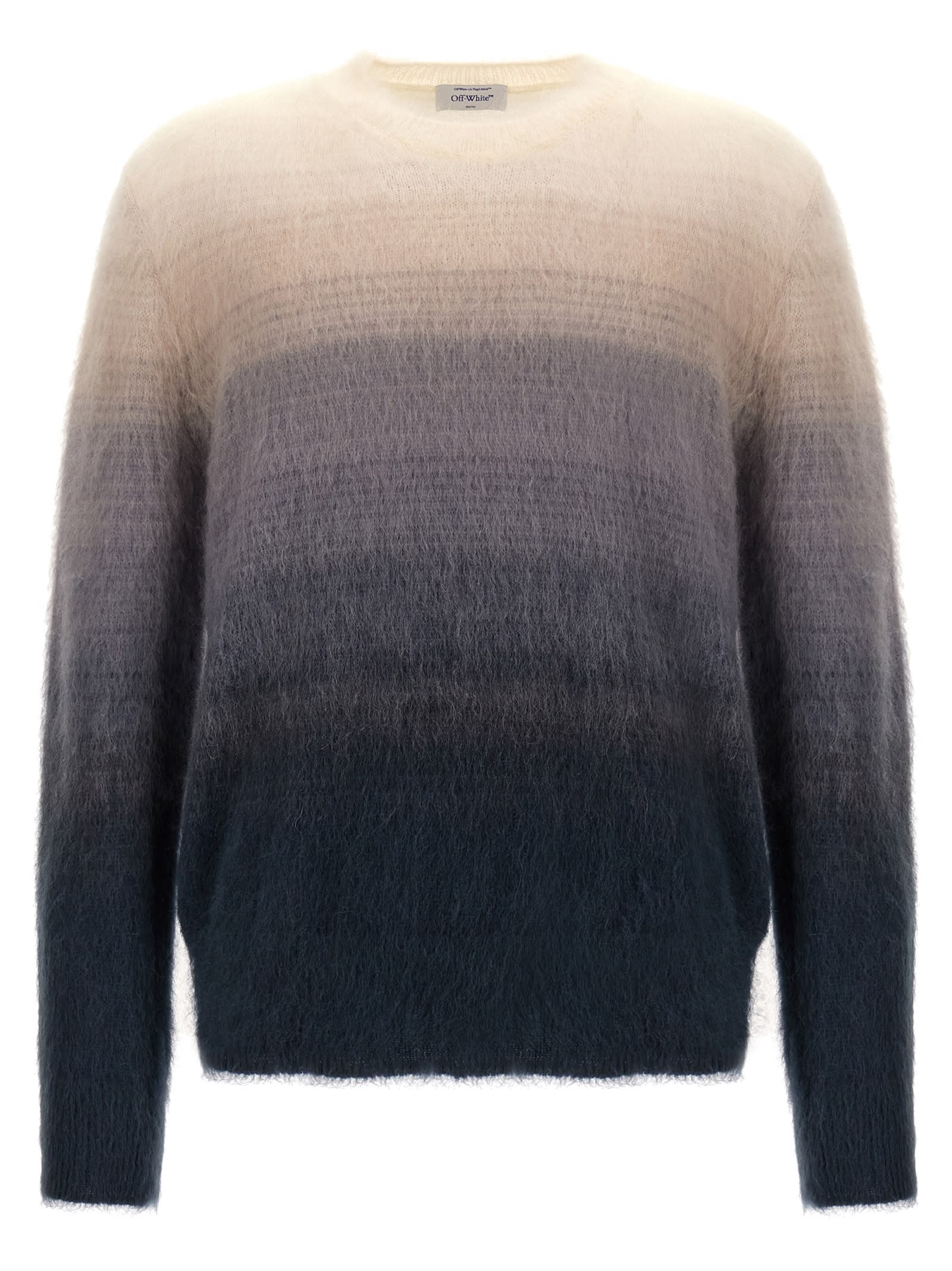 Shop Off-white Arrow Grad Sweater In Gray