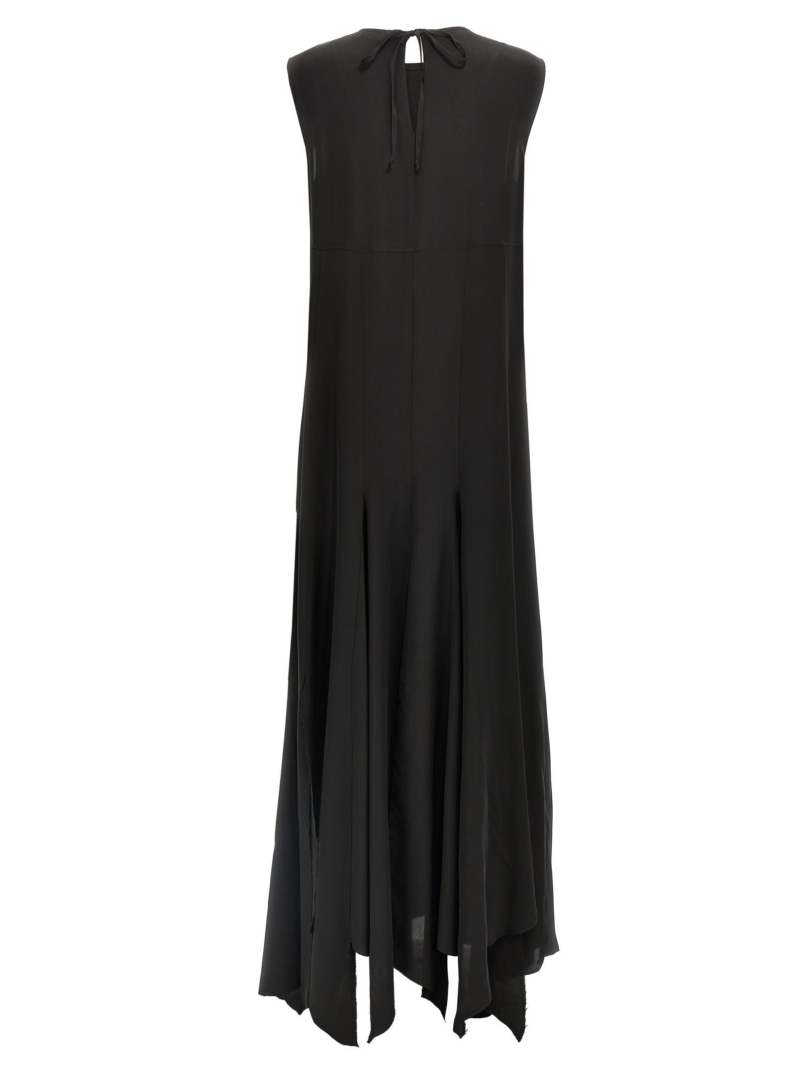 Di.la3 Pari' Black Spicchi Dress In Black