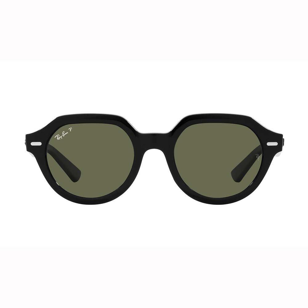 Ray Ban Round Frame Sunglasses In Green