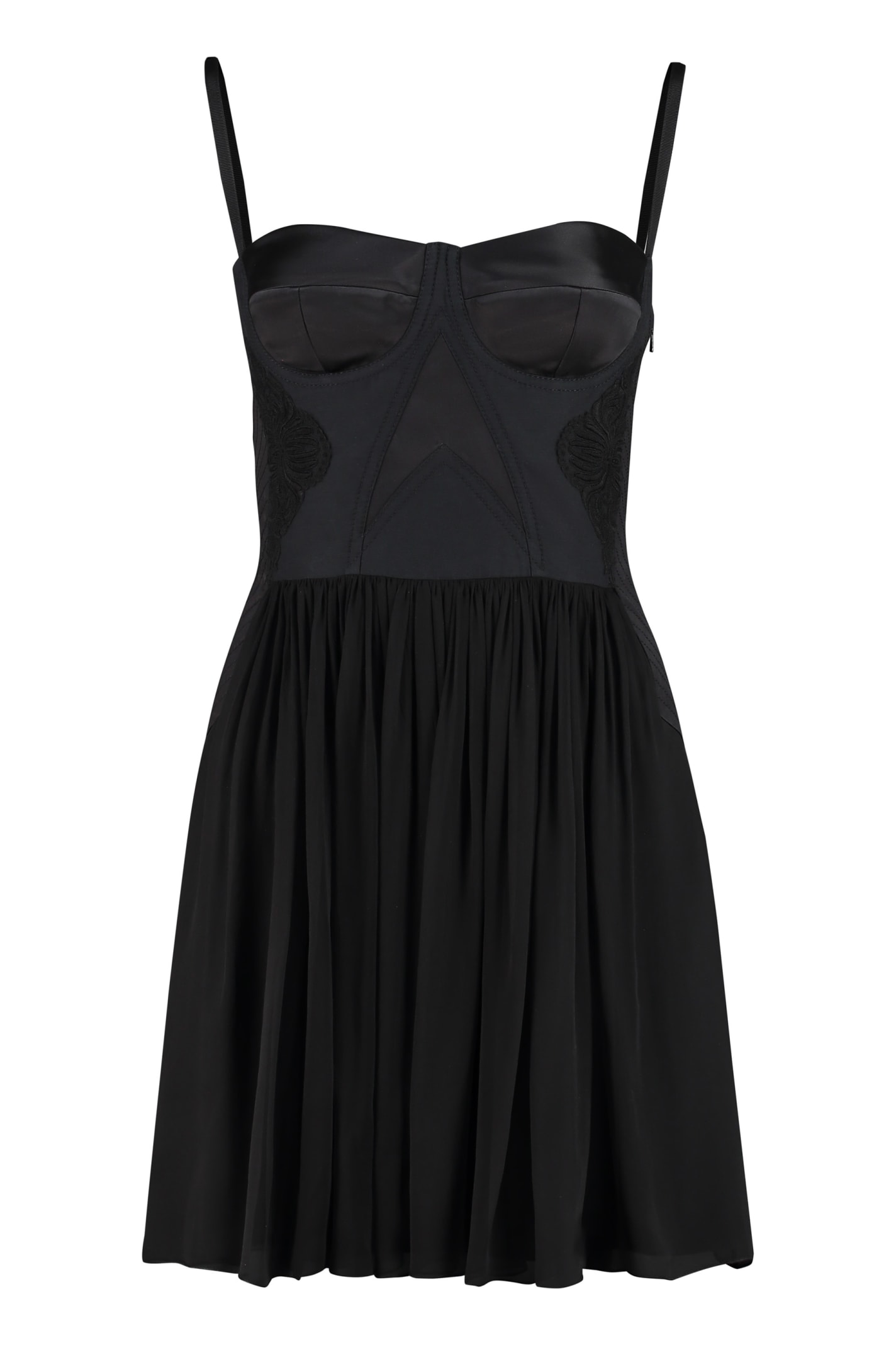 Alberta Ferretti Silk Corset Dress
