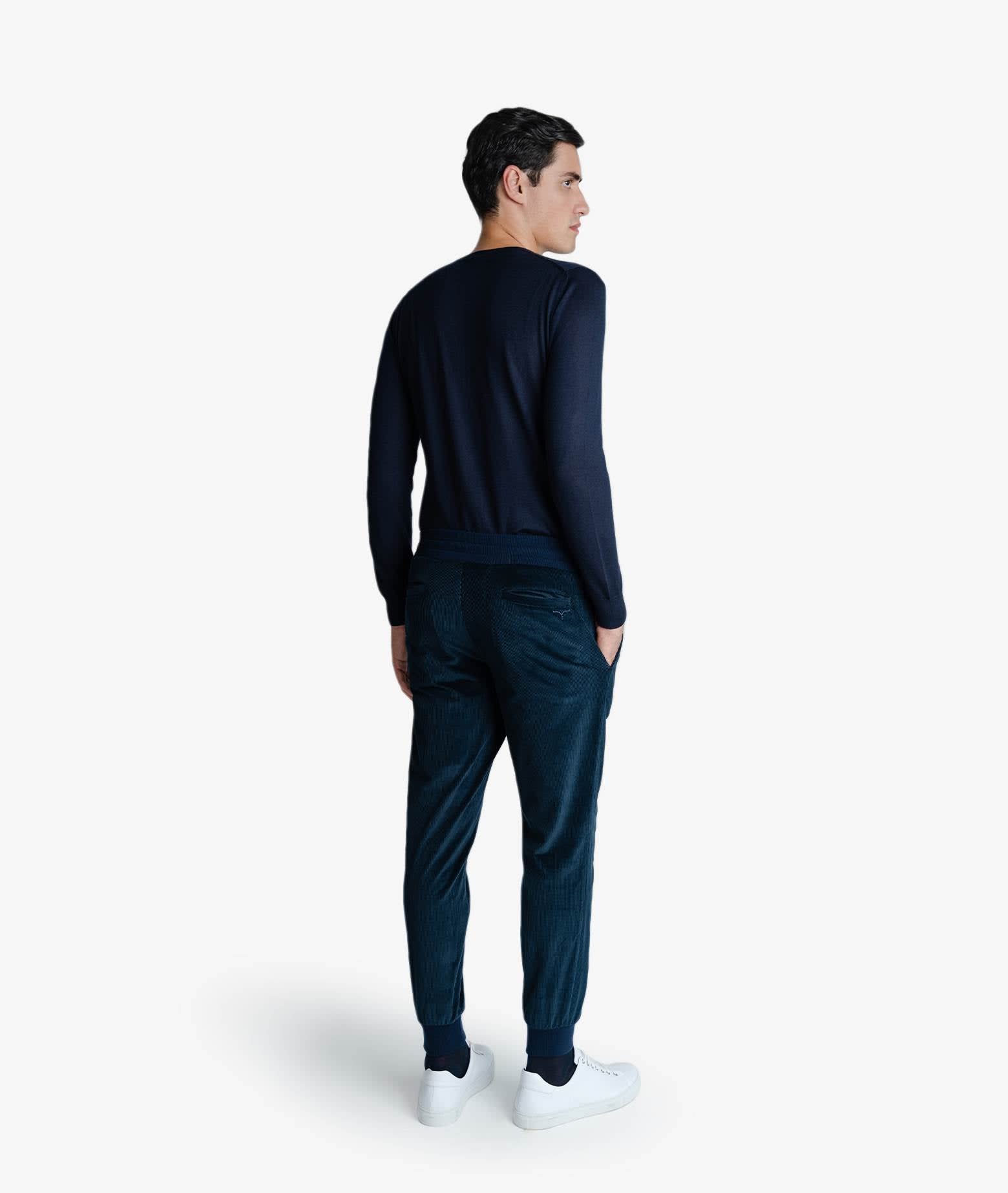 Shop Larusmiani Tracksuit Trousers Babe Pants In Midnightblue