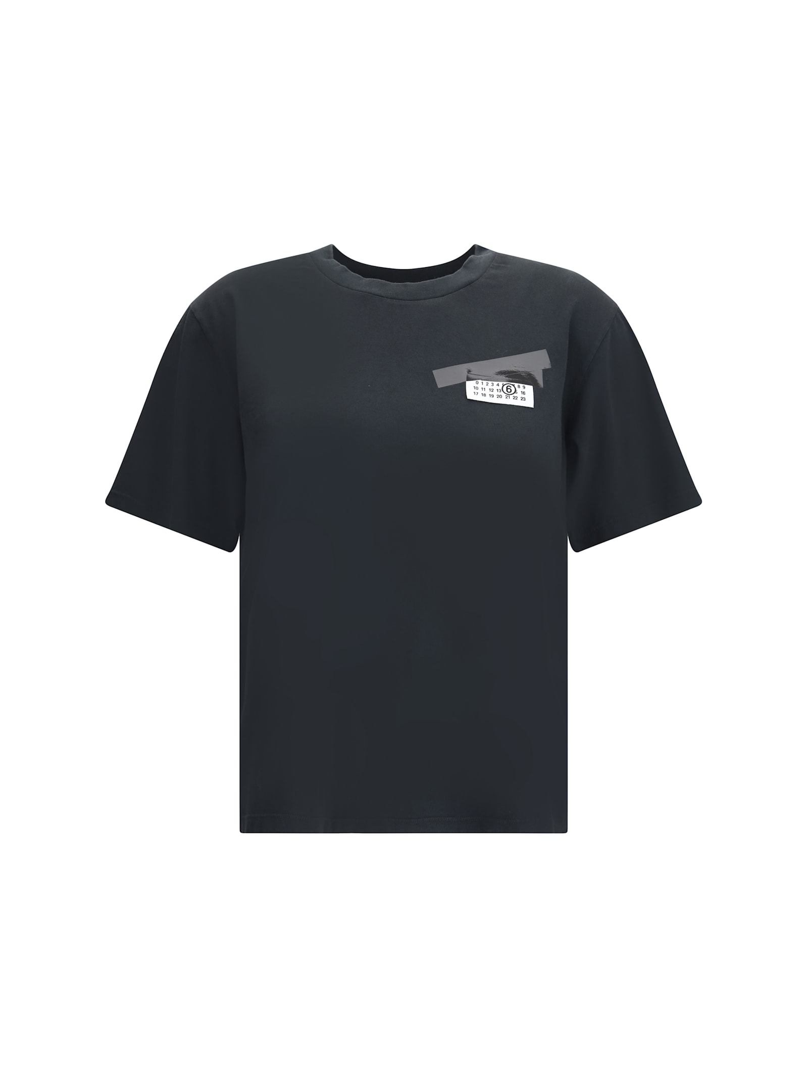 Mm6 Maison Margiela Cotton T-shirt In Black