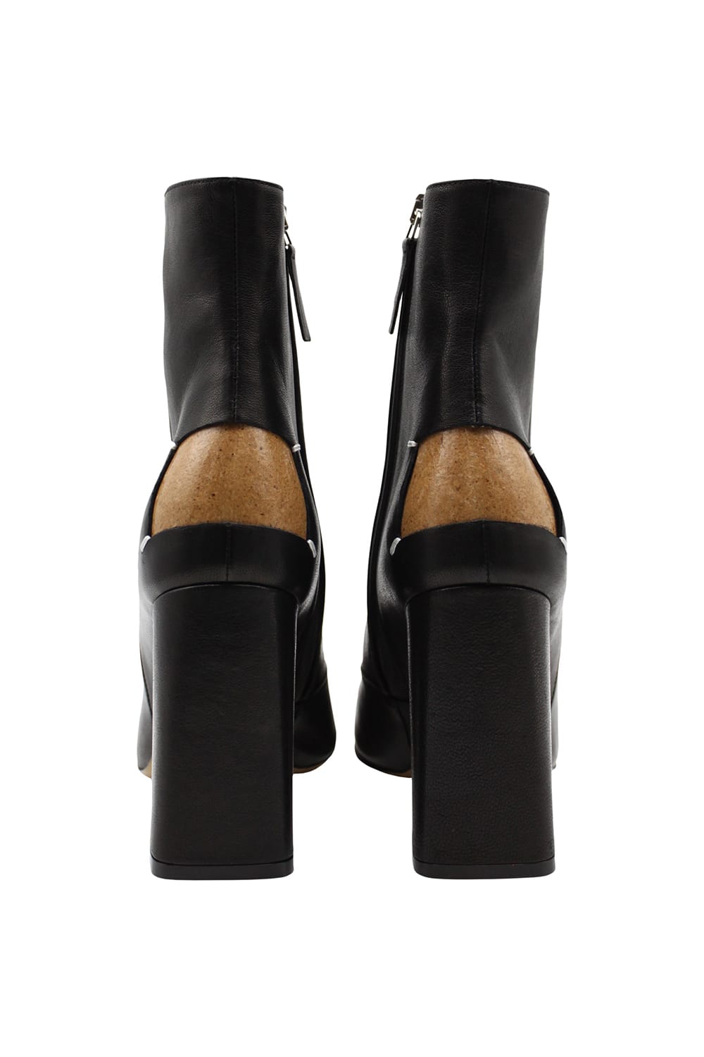 Shop Maison Margiela Ankle Boots With Decortique Detail