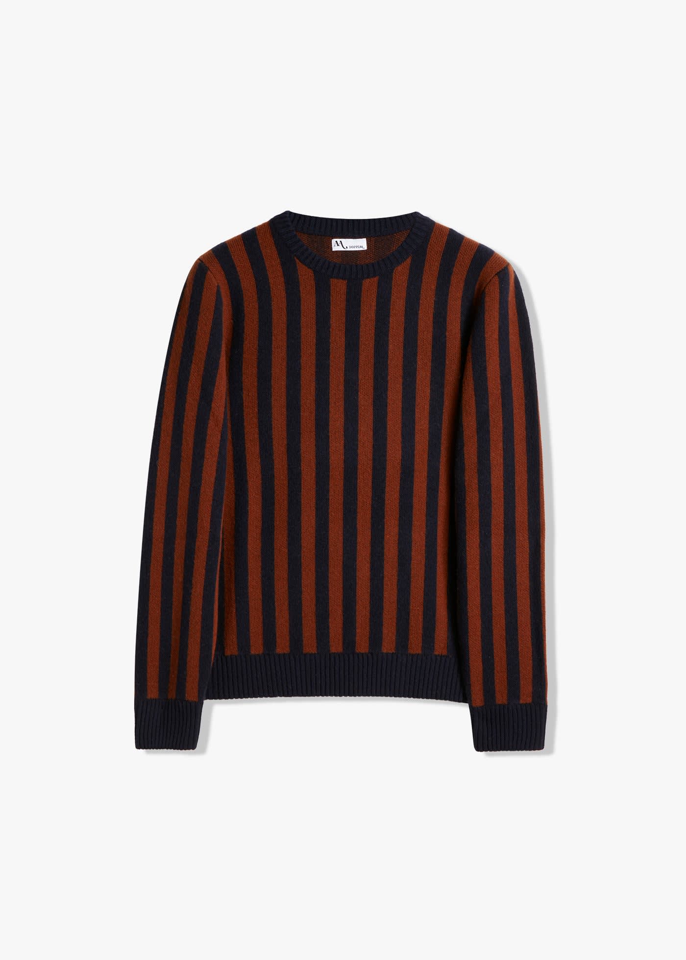 Shop Doppiaa Aambunti Round-necked Striped Sweater