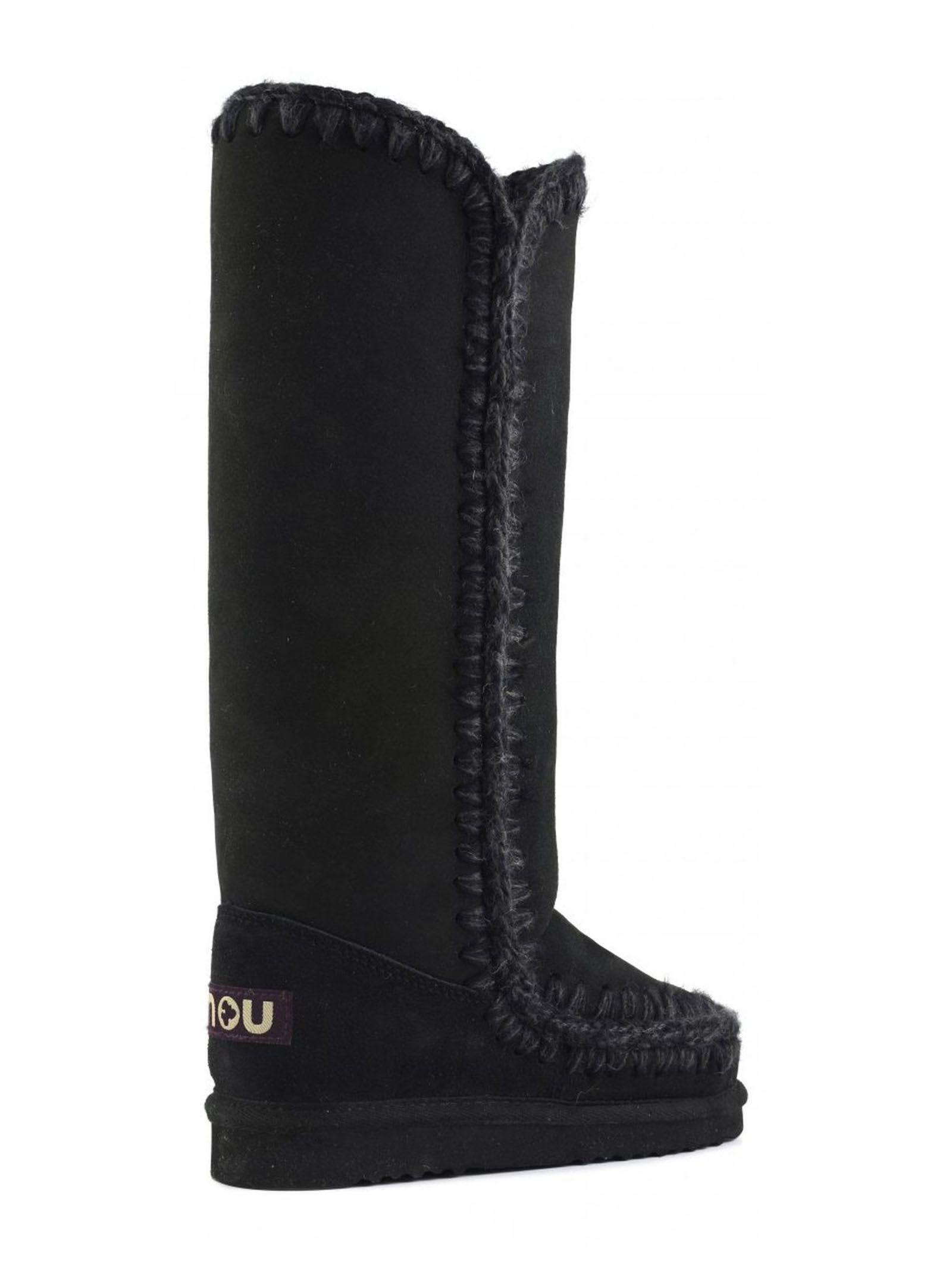 Shop Mou Black Double-face Sheepskin Eskimo 40