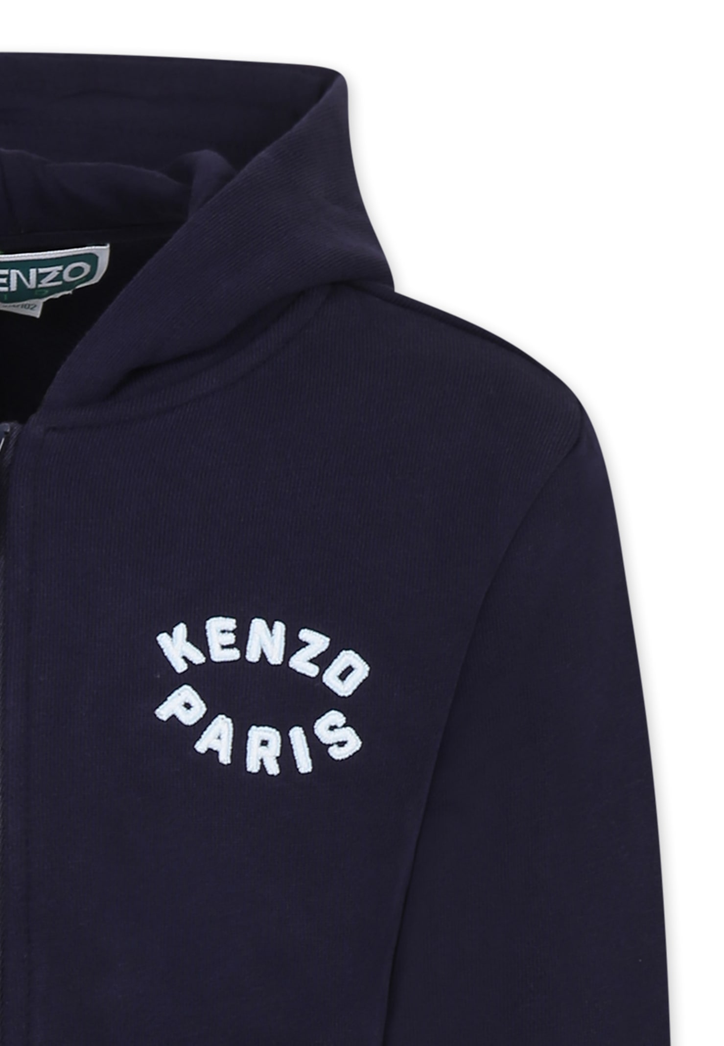 Kenzo Blue Sweatshirt For Kids With Logo In Blue