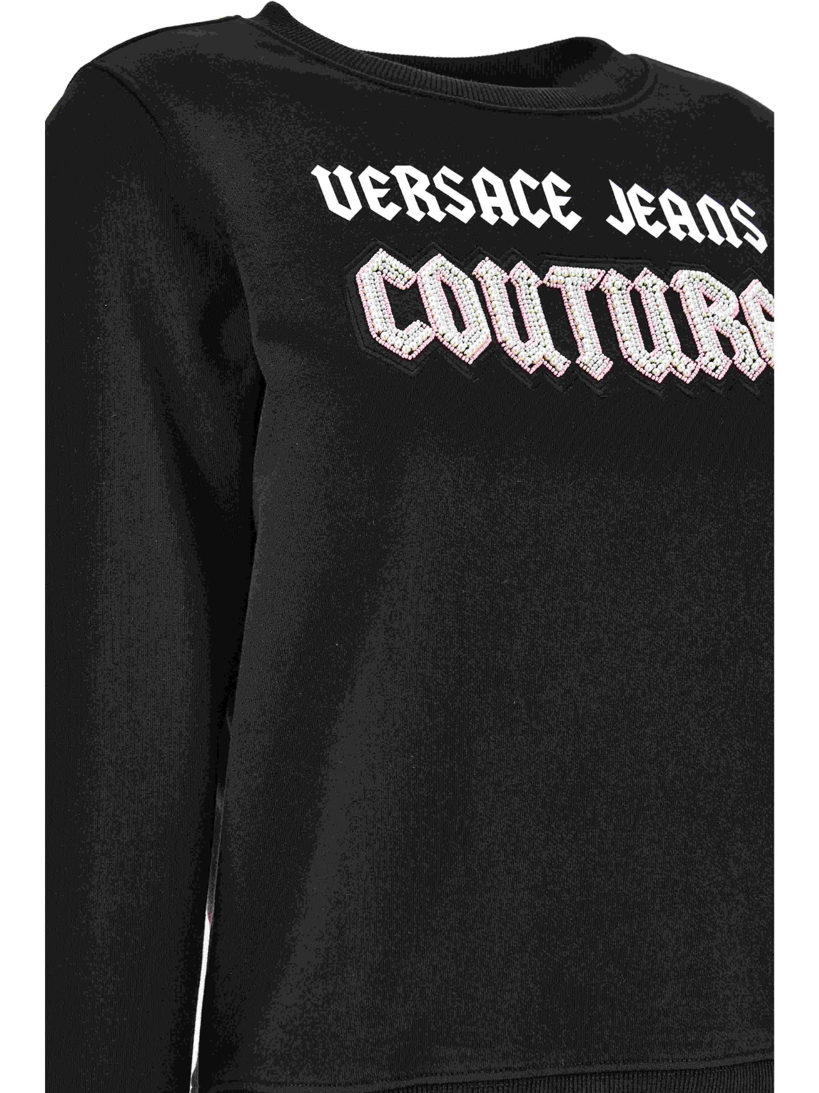 Shop Versace Jeans Couture Hoodie In Black