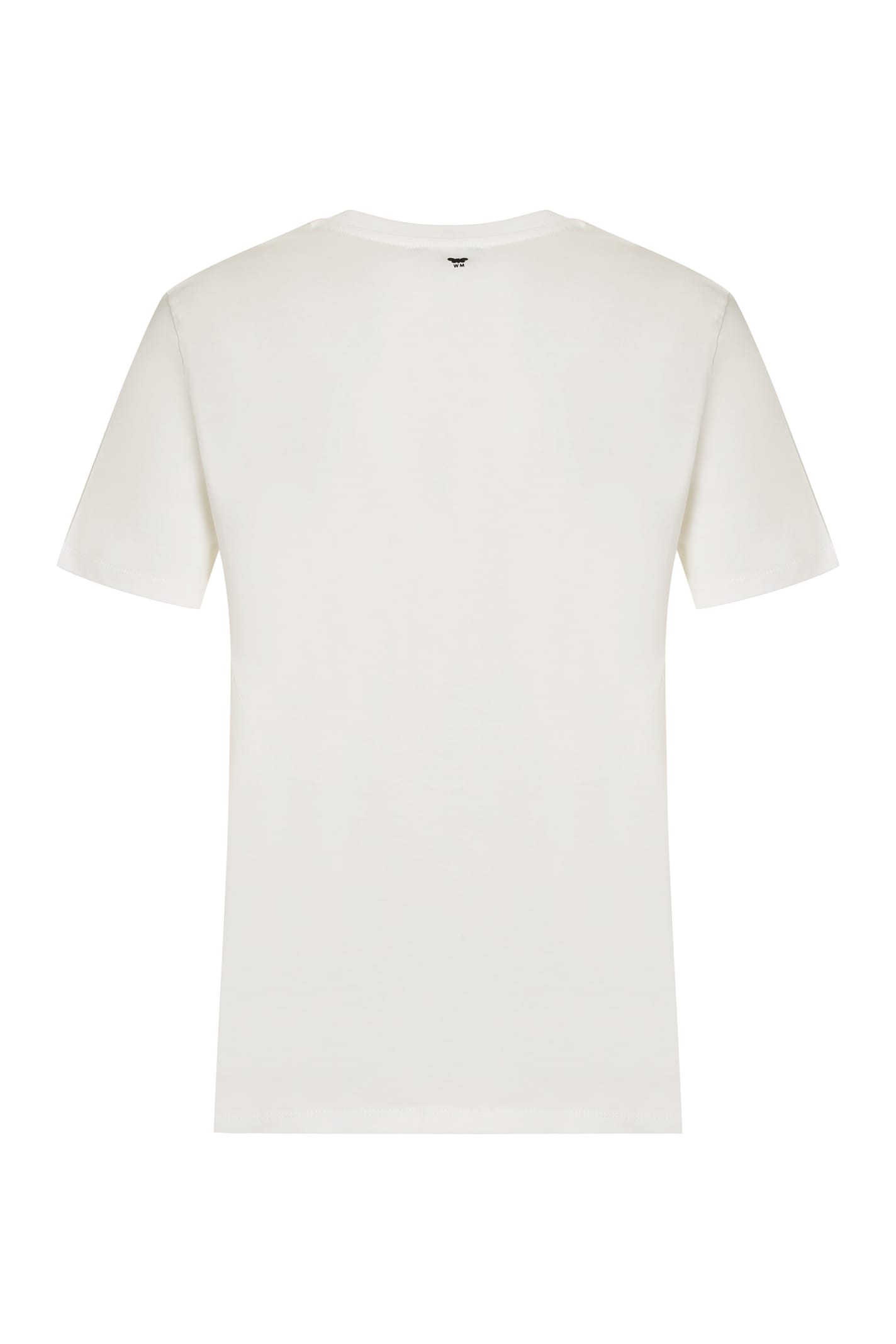 Shop Weekend Max Mara Nervi Cotton Crew-neck T-shirt In White