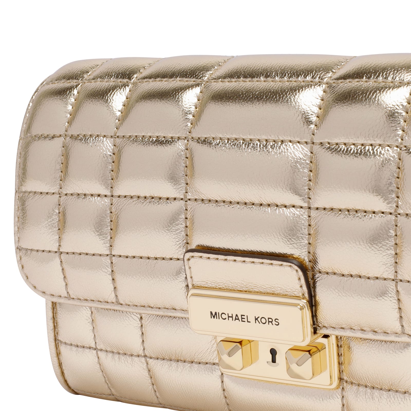 Shop Michael Michael Kors Tribeca Crossbody Bag In Golden