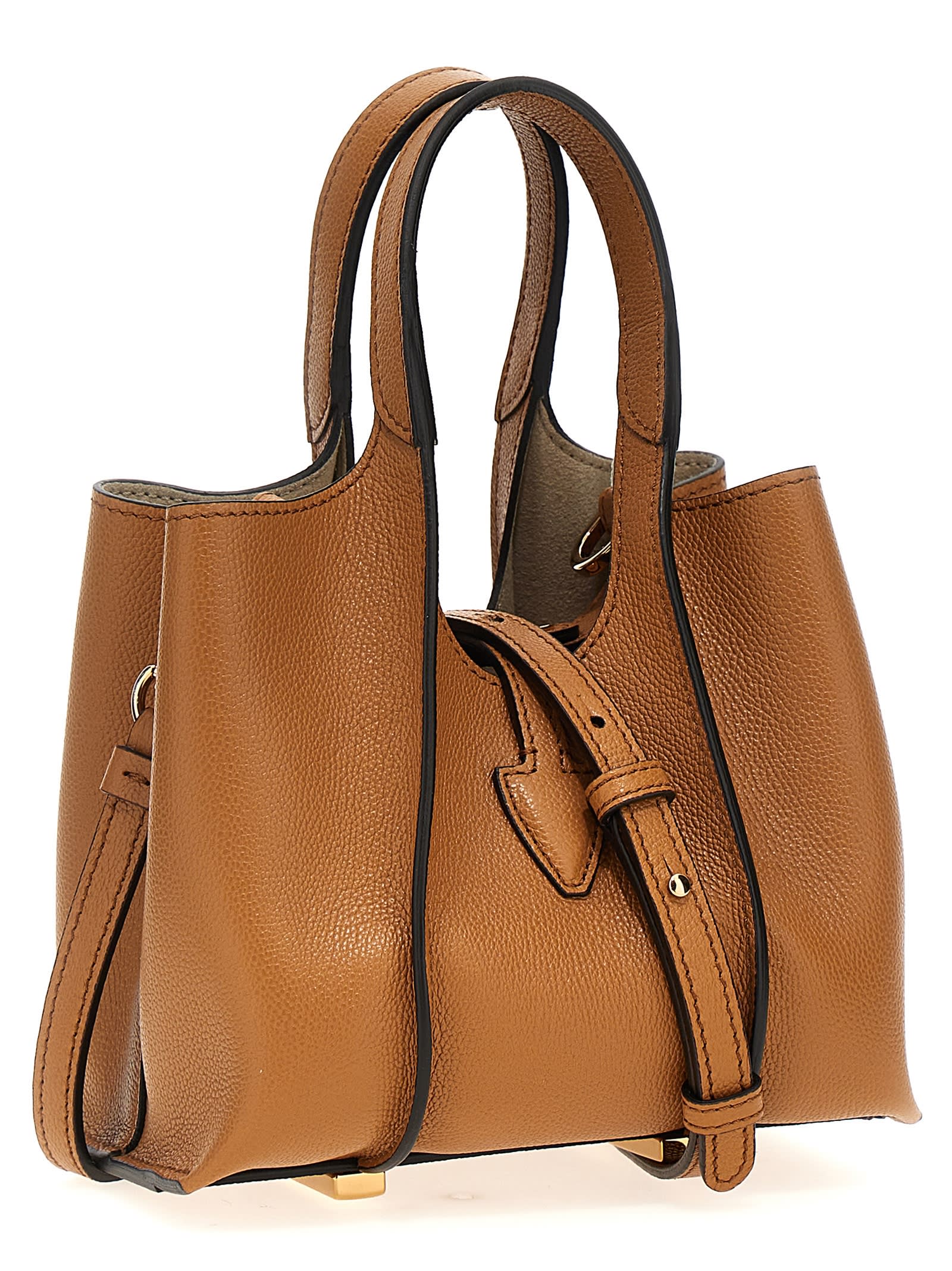 Shop Tod's T Micro Handbag In Brown