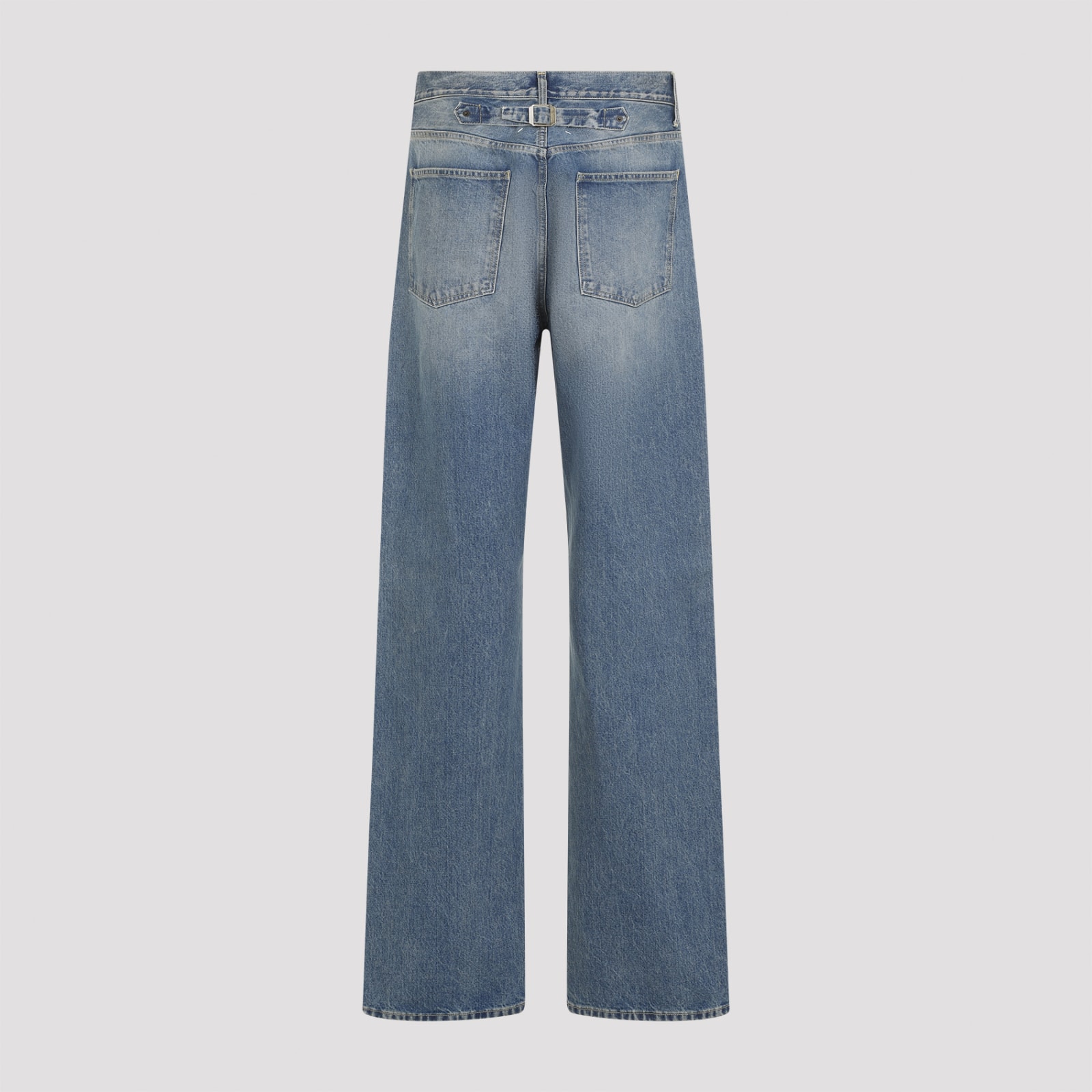 Maison Margiela Straight-leg Washed Jeans In Blue