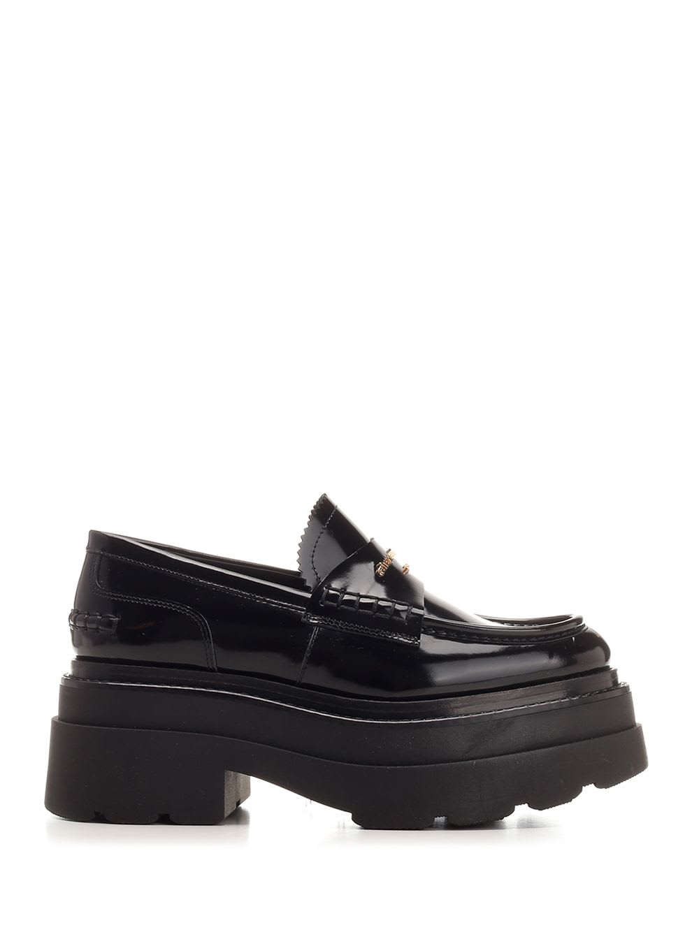 Shop Alexander Wang Flatform Loafer In Nero