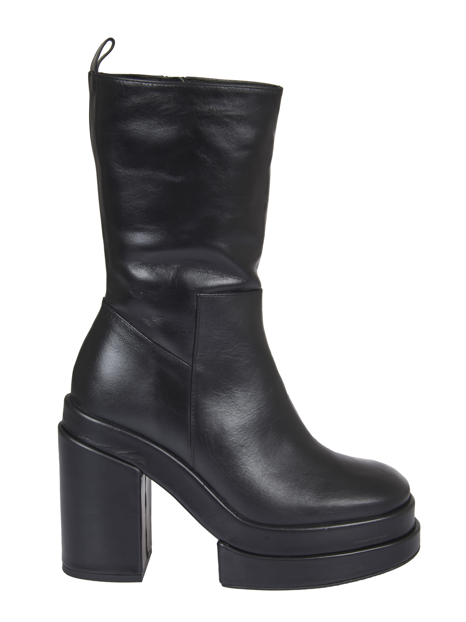 Paloma Barceló Black Ankle Boots With Heel