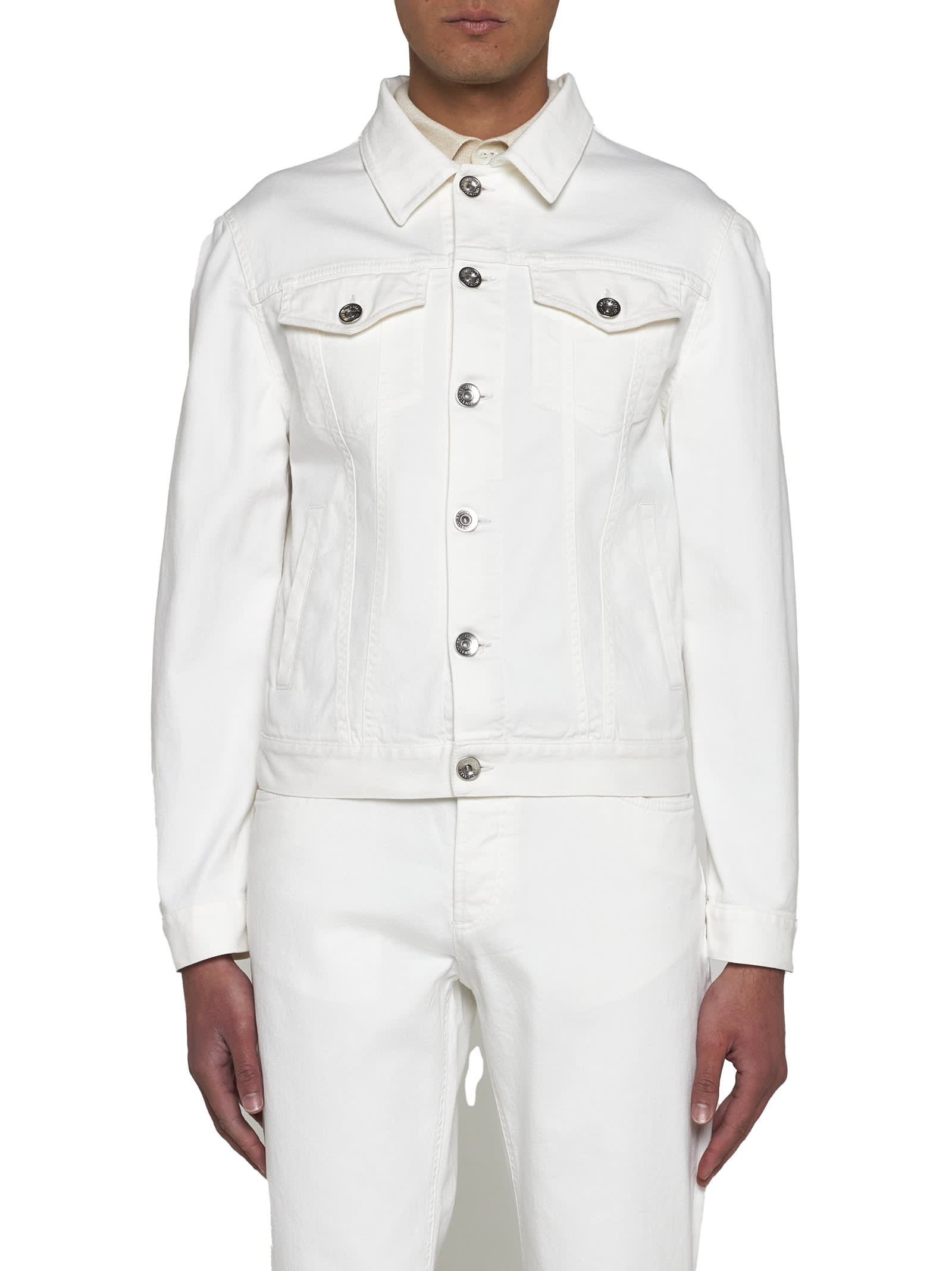 Shop Brunello Cucinelli Jacket In White