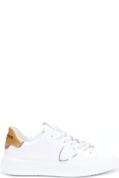 Philippe Model Temple - Blanc Or Sneaker