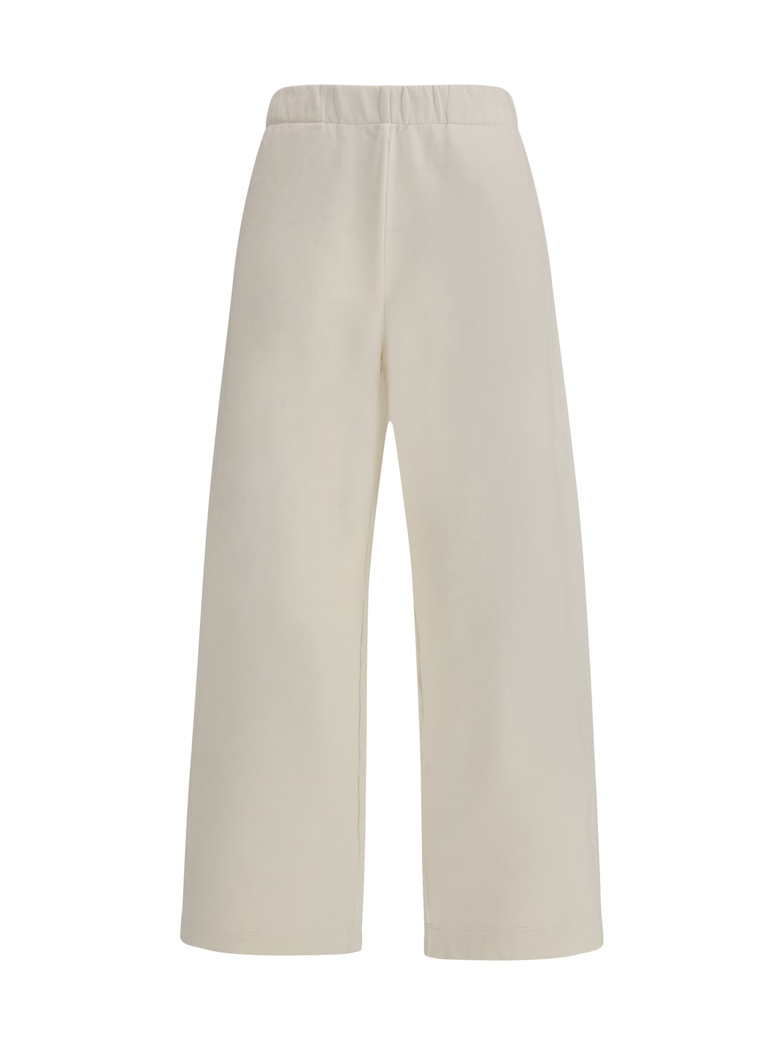 Max Mara Silk And Cotton Sweatpants In White