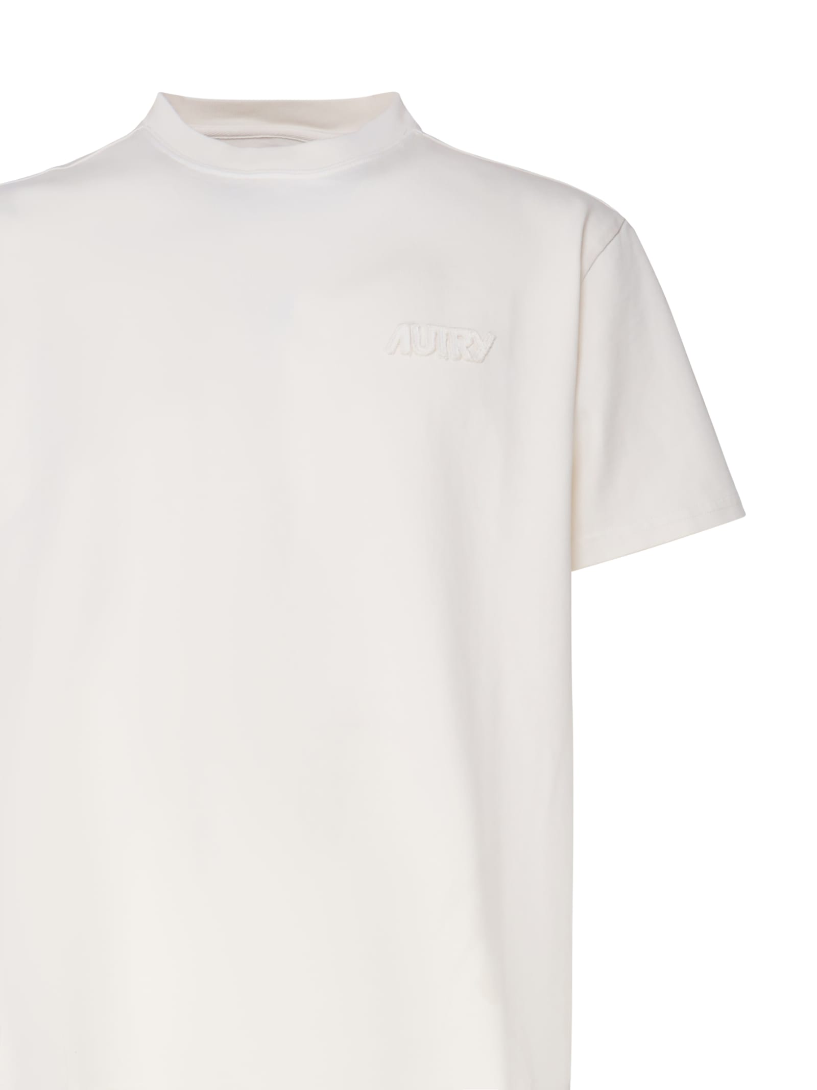 Shop Autry T-shirt In Heavy Cotton In White