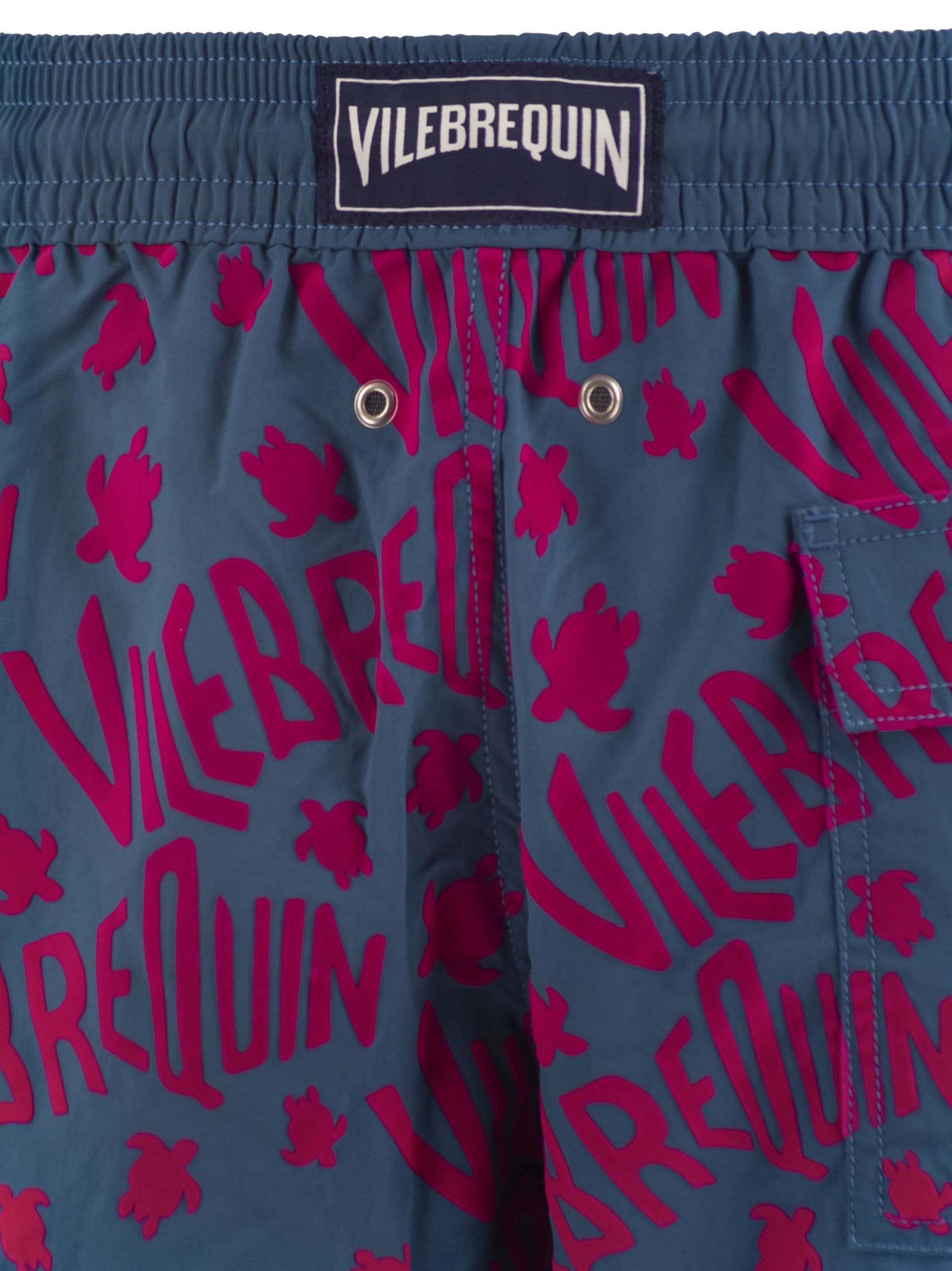 Vilebrequin Moorea Beach Shorts With Flocked Pattern