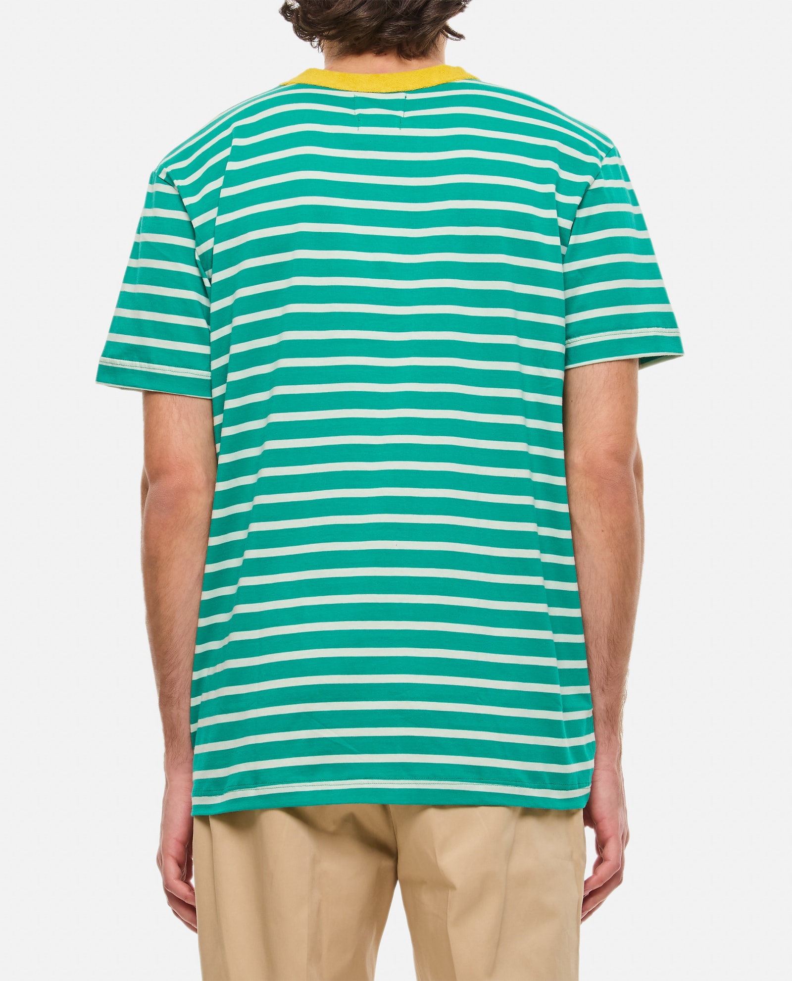Shop Howlin' T-shirt A Righe In Cotone In Green